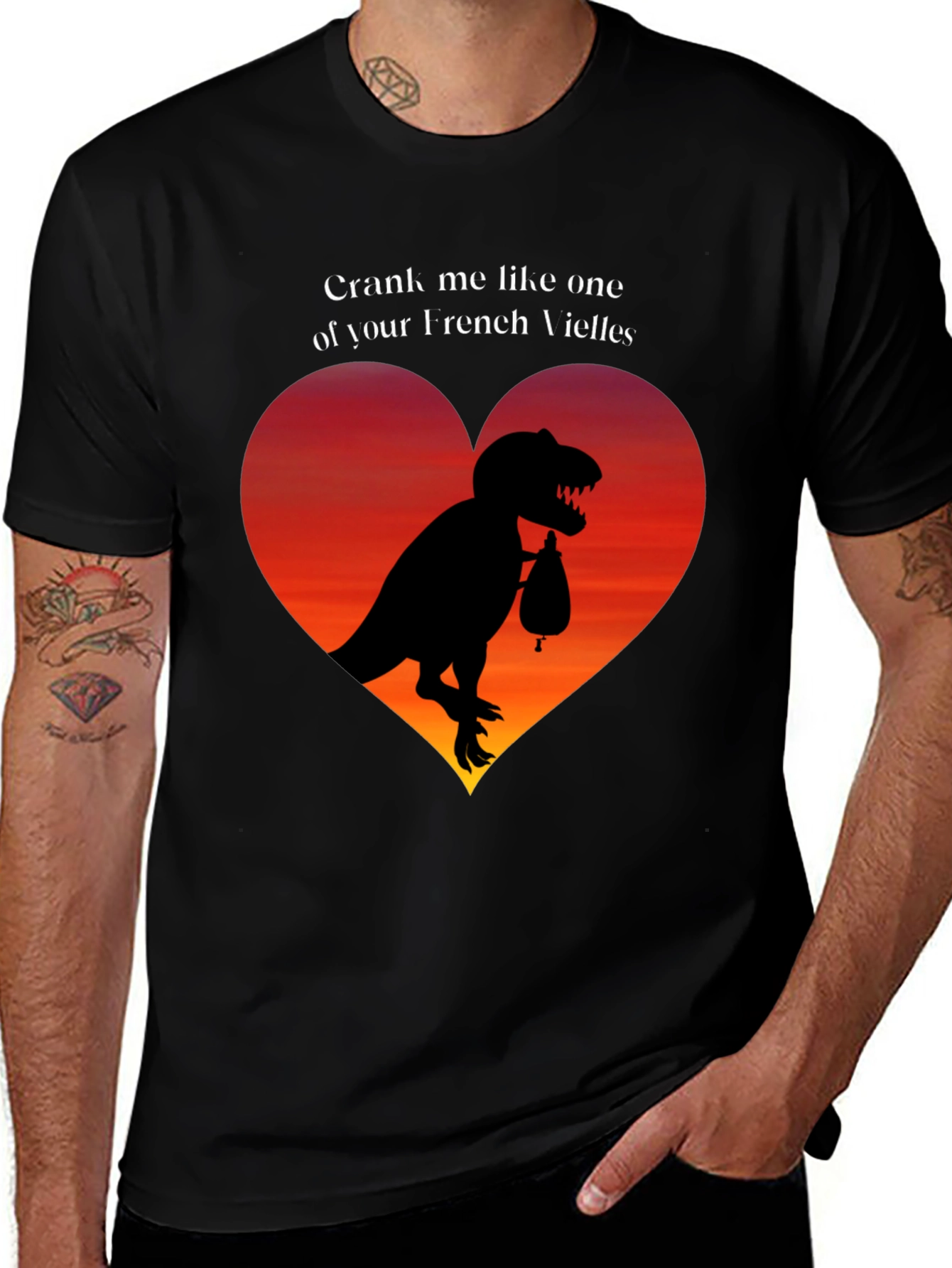 Variant 18 of Crank Me Like One of Your French Vielles T-Shirt