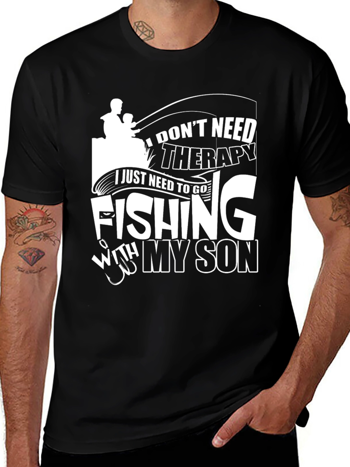 Variant 14 of Fishing with My Son T-Shirt