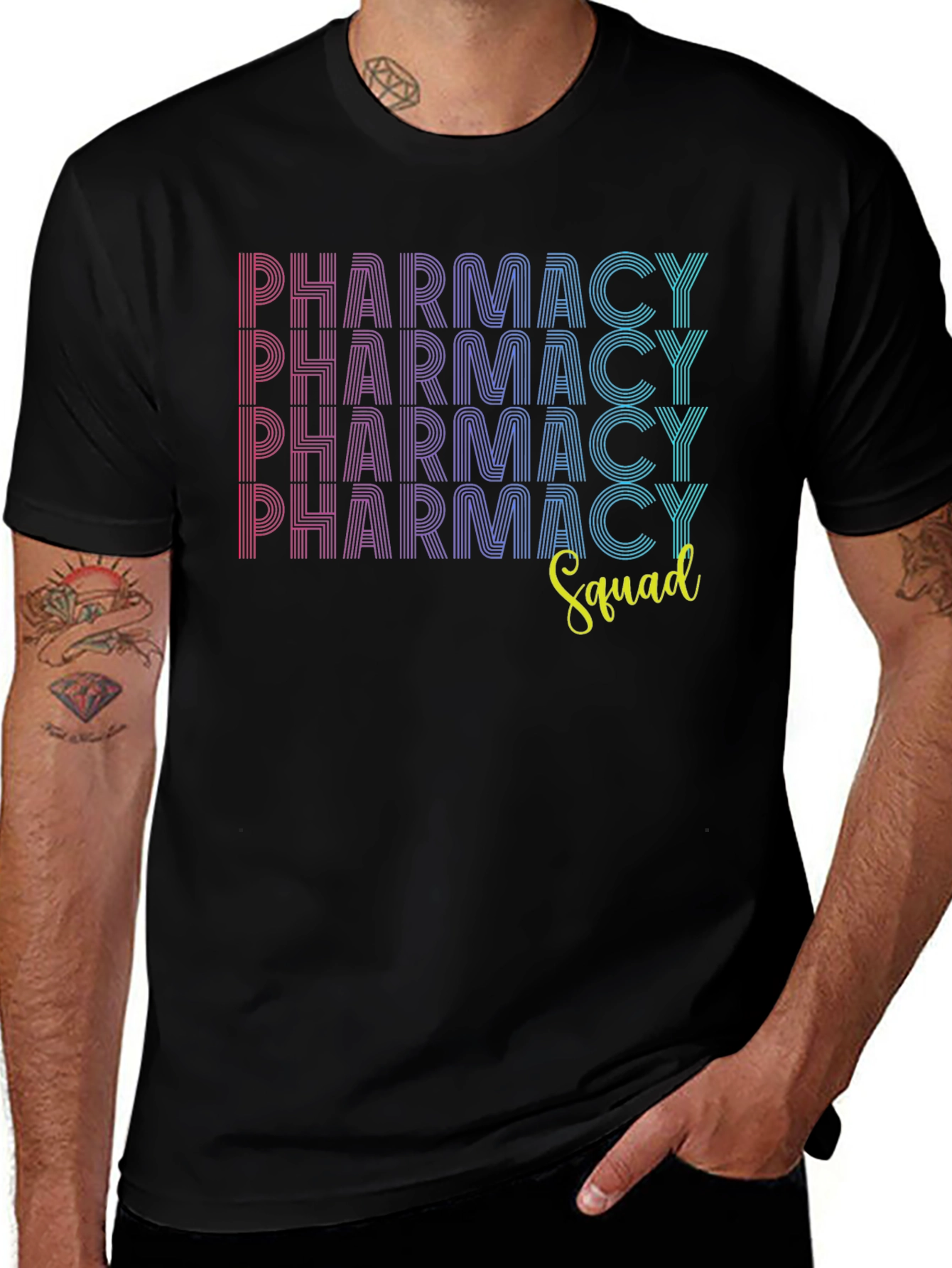 Variant 3 of Pharmacy Squad Graphic Tee - Trendy & Comfortable