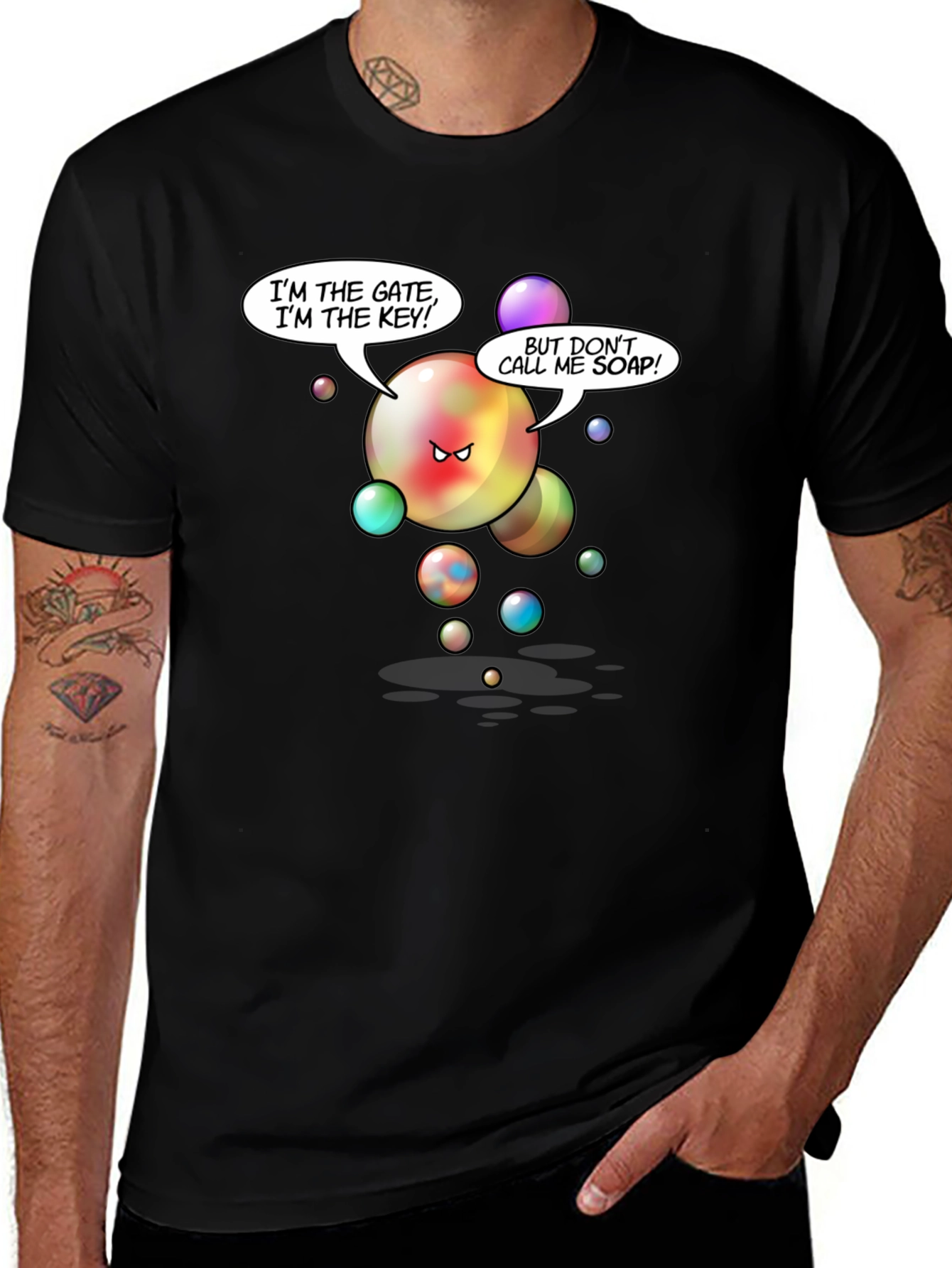 Variant 25 of Funny Angry Bubbles T-Shirt