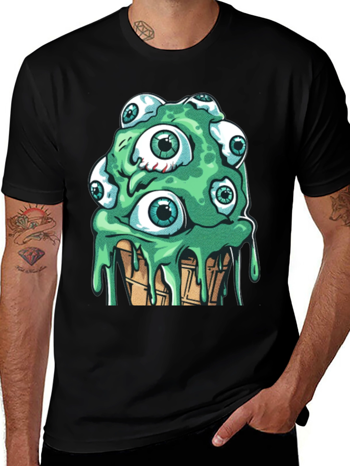Variant 22 of Eye Scream T-Shirt - Funky Eye-Catching Design
