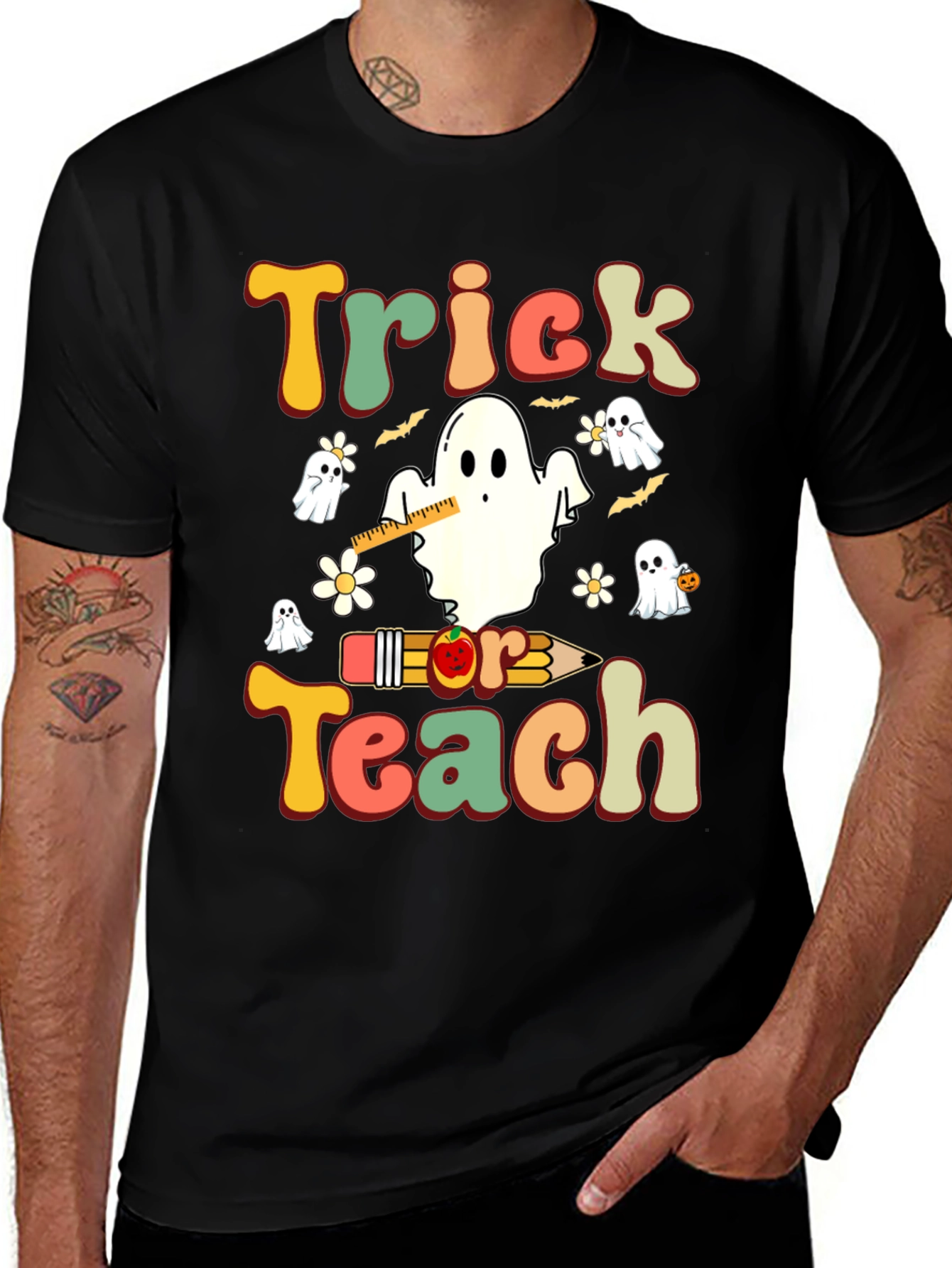 Trick or Teach Halloween Teacher T-Shirt
