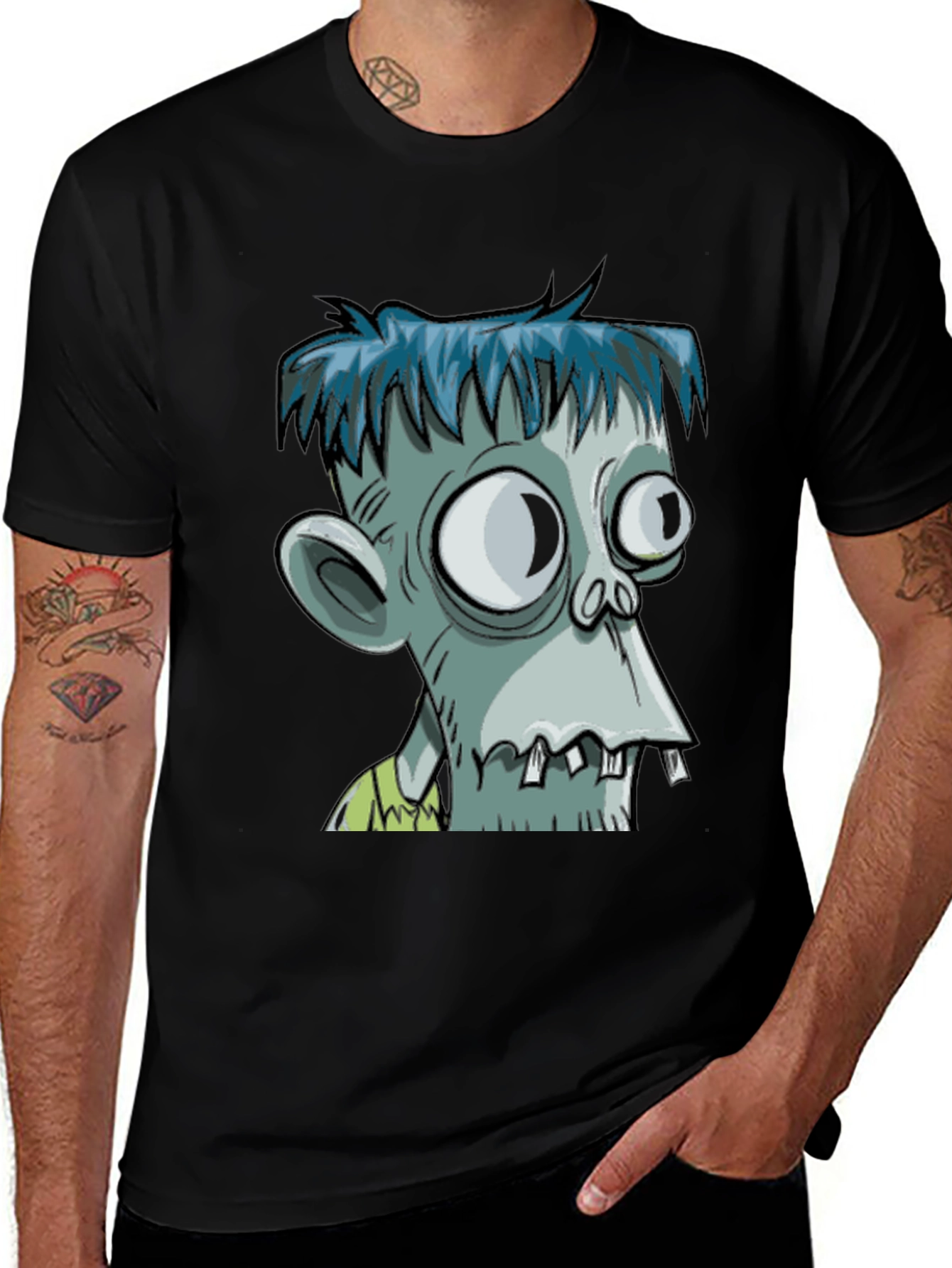 Variant 10 of Zombie Cartoon Graphic T-Shirt