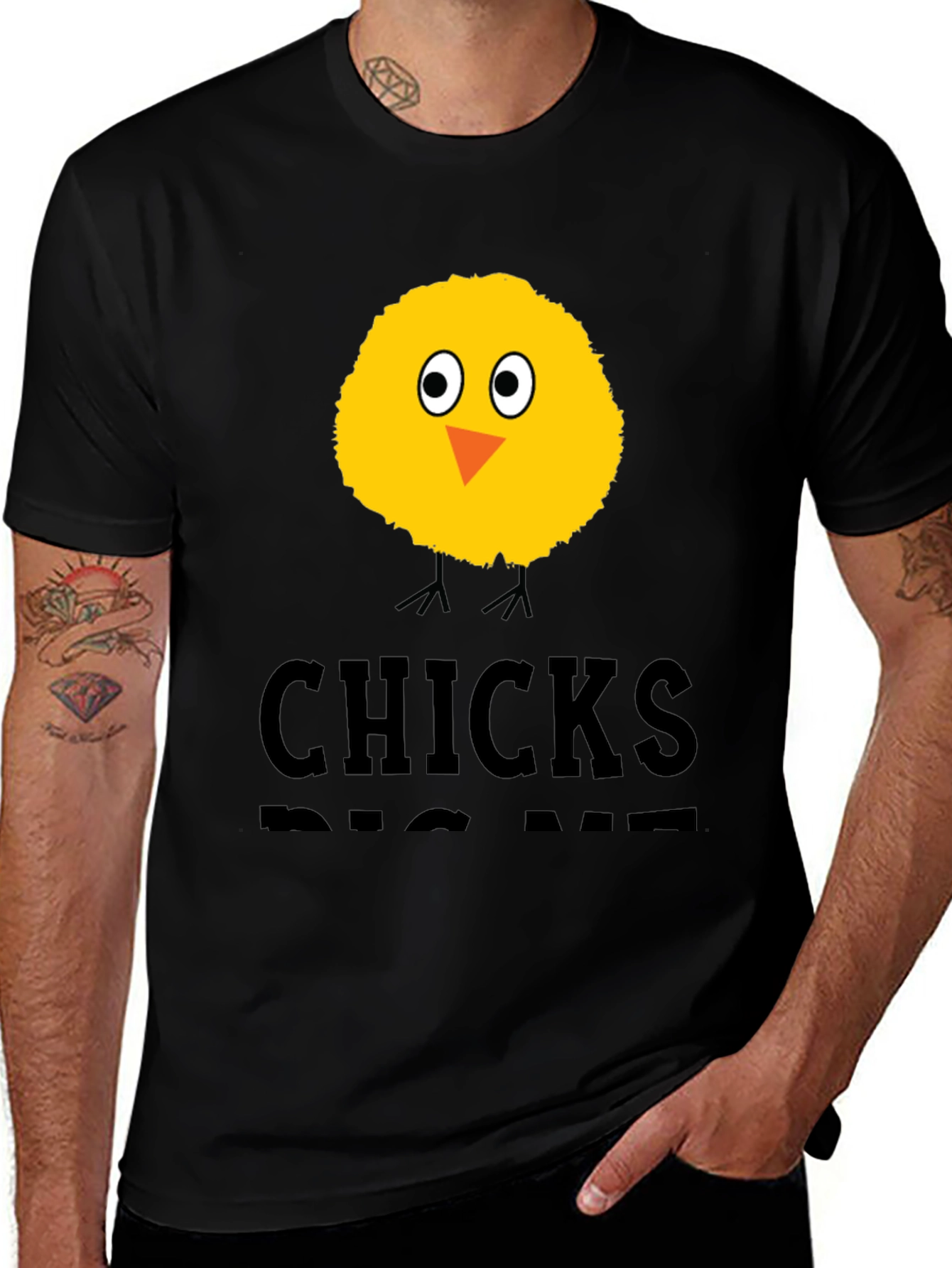 Variant 7 of Chicks Dig Me T-Shirt - Novelty Graphic Tee