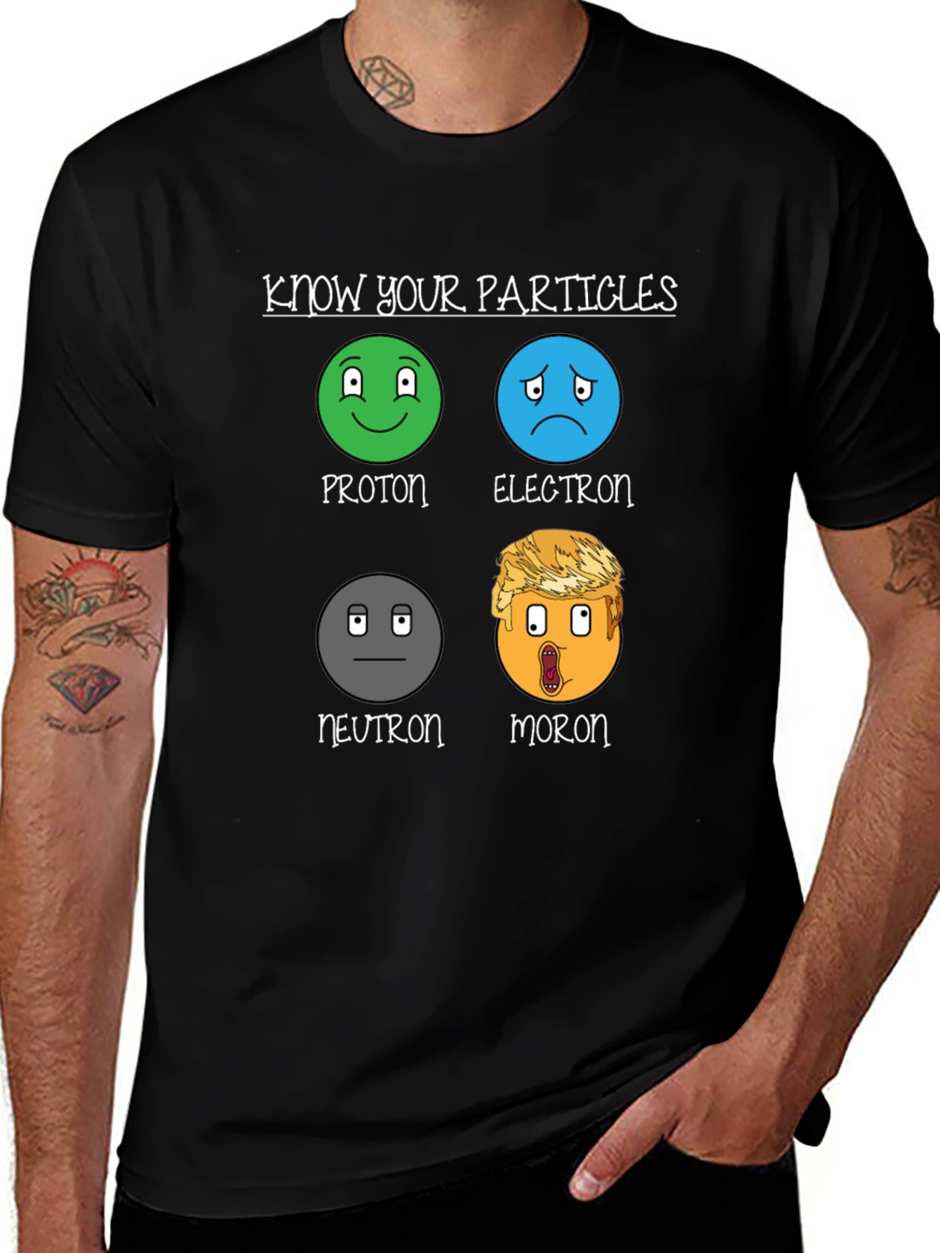 Know Your Particles T-Shirt Funny Science Humor Tee