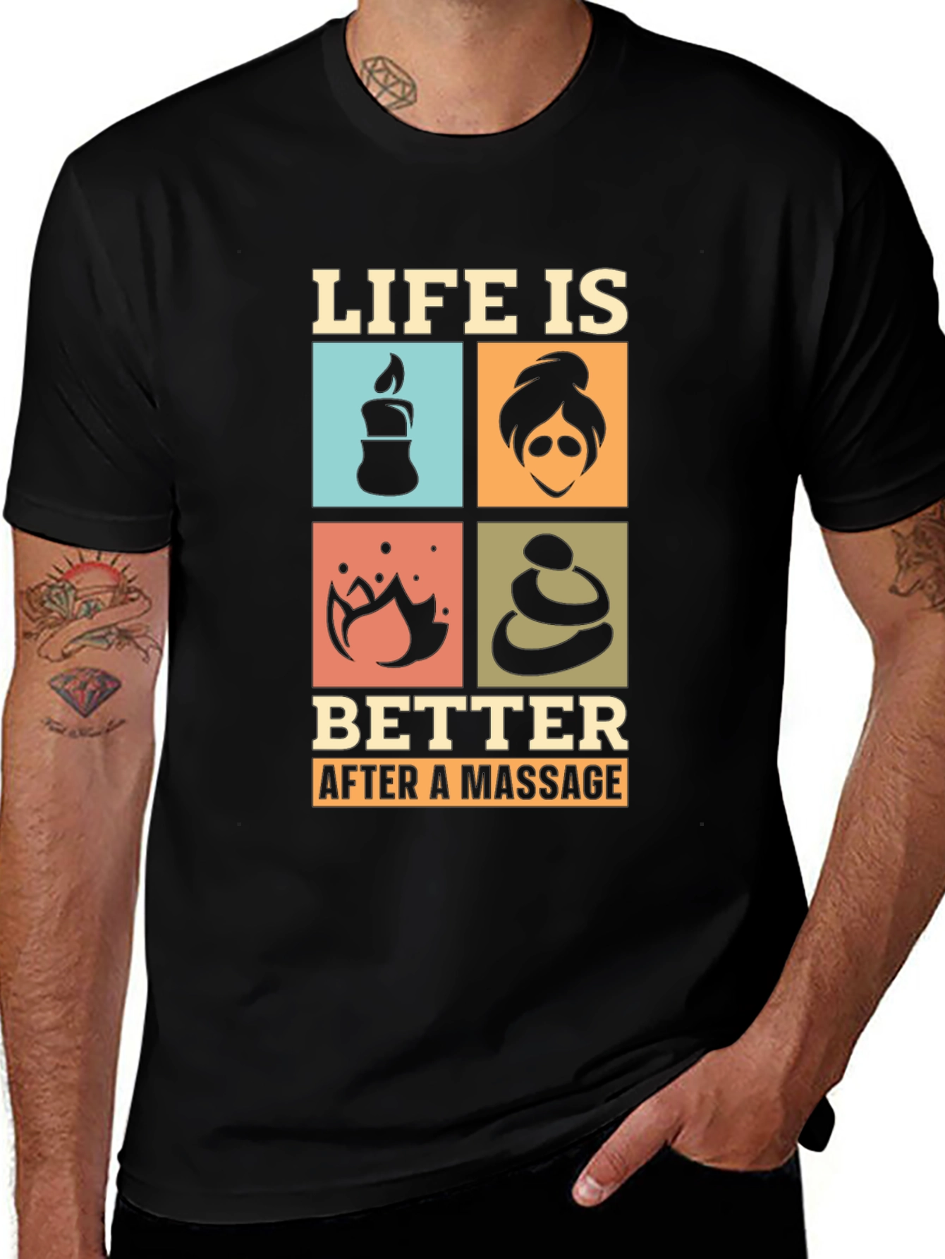 Variant 16 of Life is Better After a Massage T-Shirt