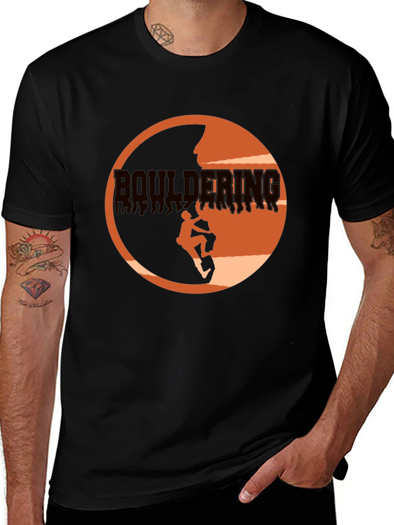 Variant 26 of Bouldering Graphic Tee - Rock Climbing Shirt