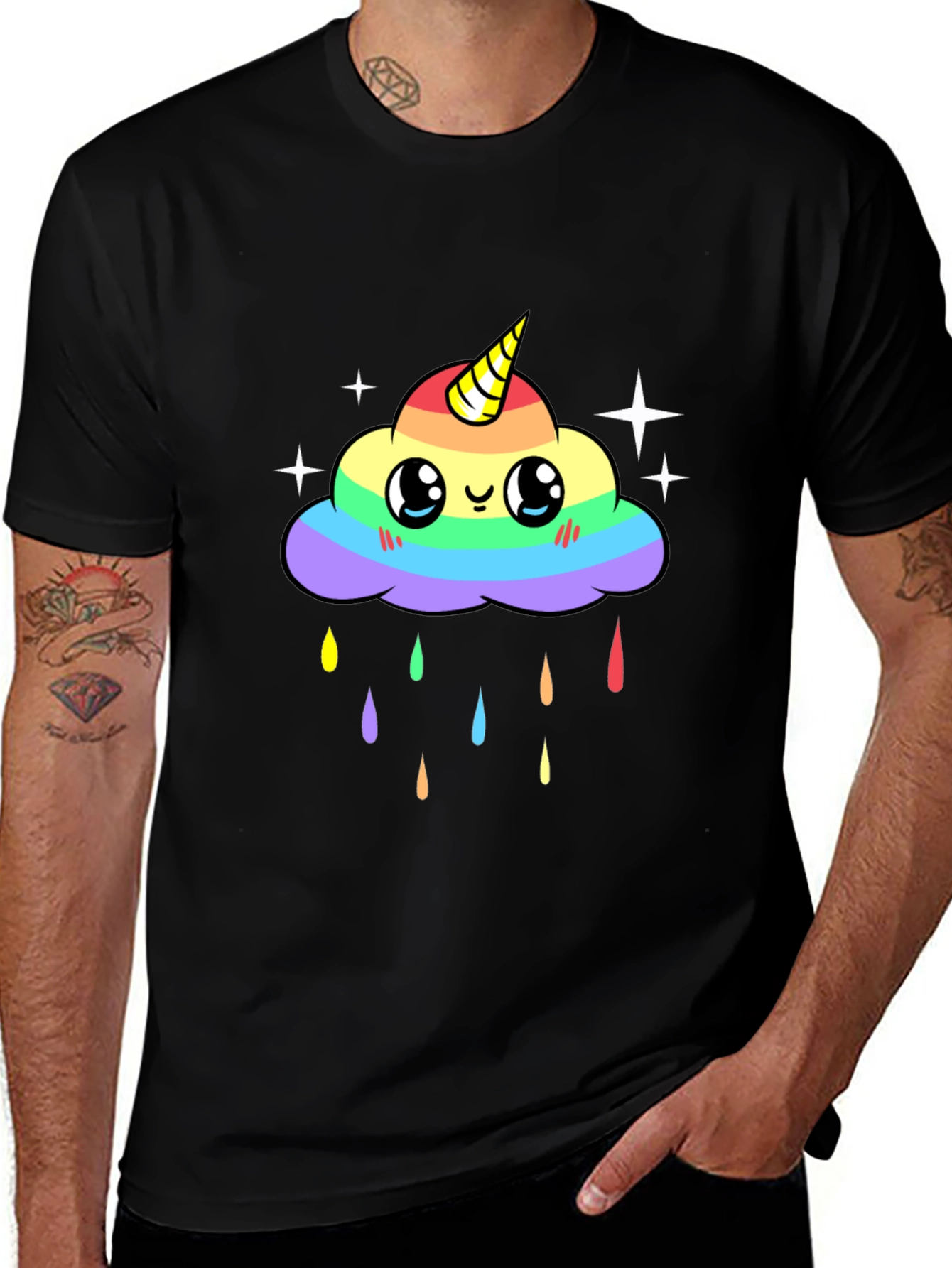 Variant 23 of Rainbow Cloud Unicorn T-Shirt