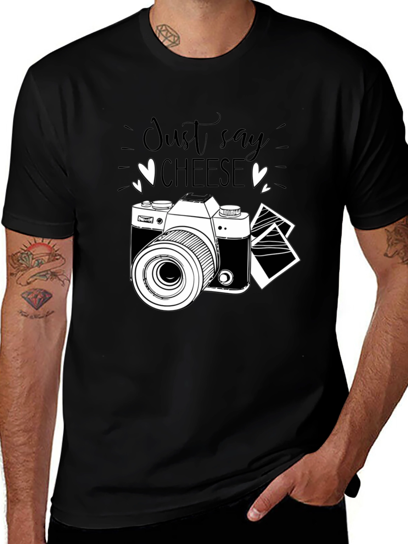 Variant 8 of Just Say Cheese Camera Graphic T-Shirt
