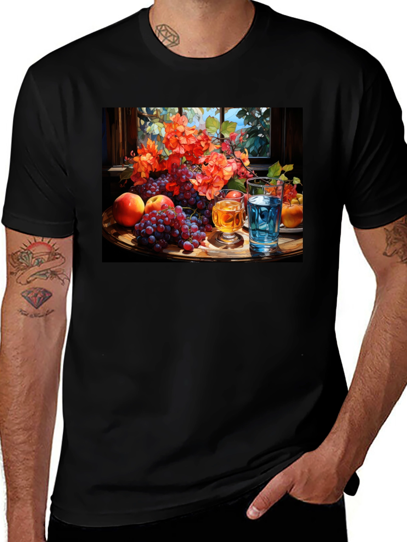 Variant 13 of Artistic Fruit Still Life T-Shirt