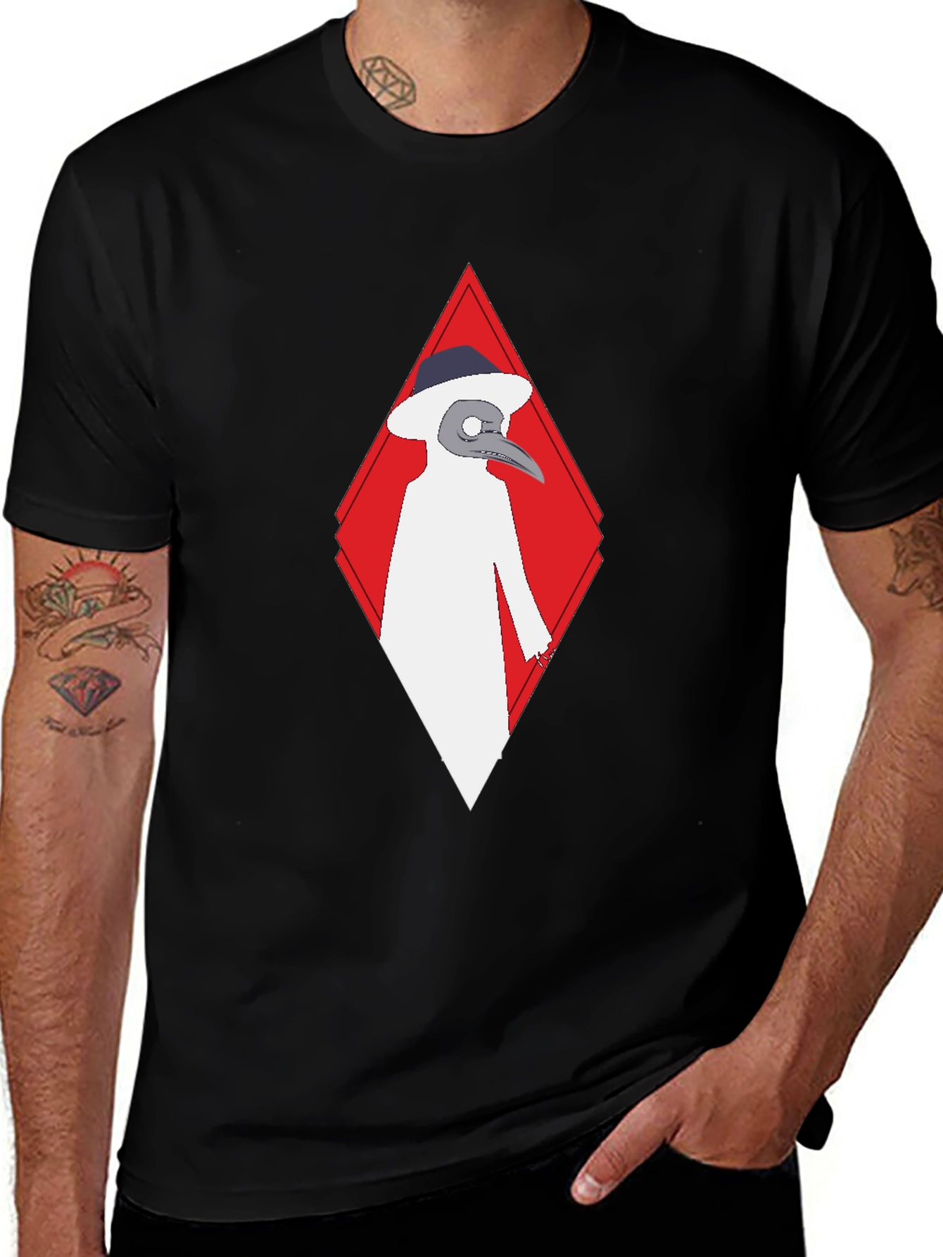 Variant 25 of Plague Doctor Graphic Tee - Unique Design
