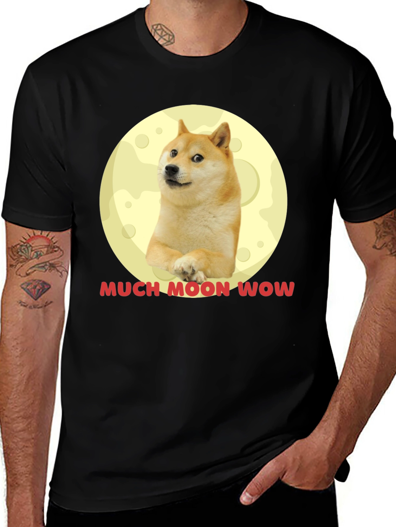 Much Moon Wow Doge T-Shirt