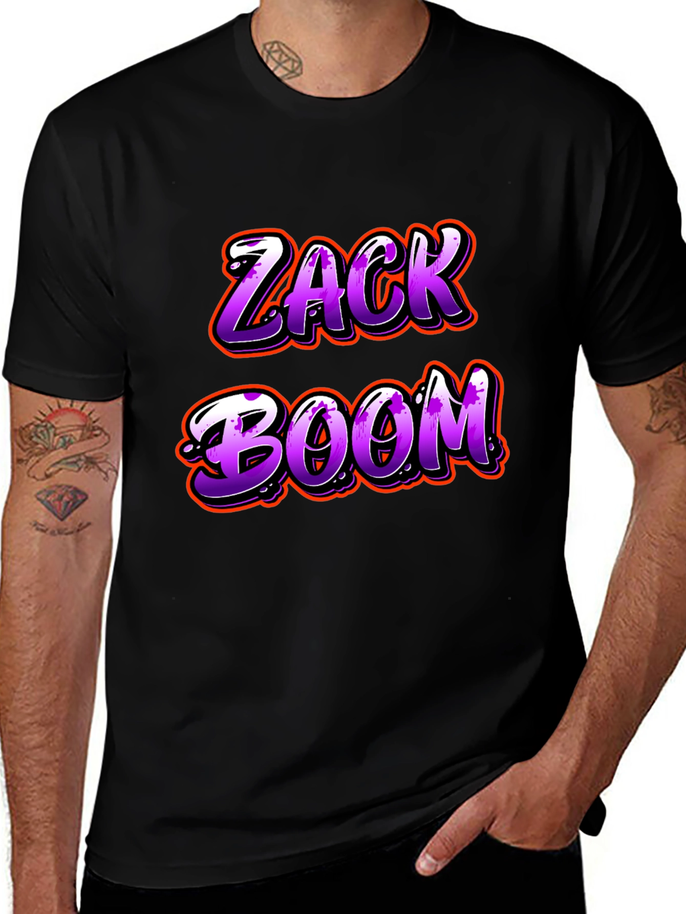 Variant 24 of Zack Boom Graphic Print T-Shirt