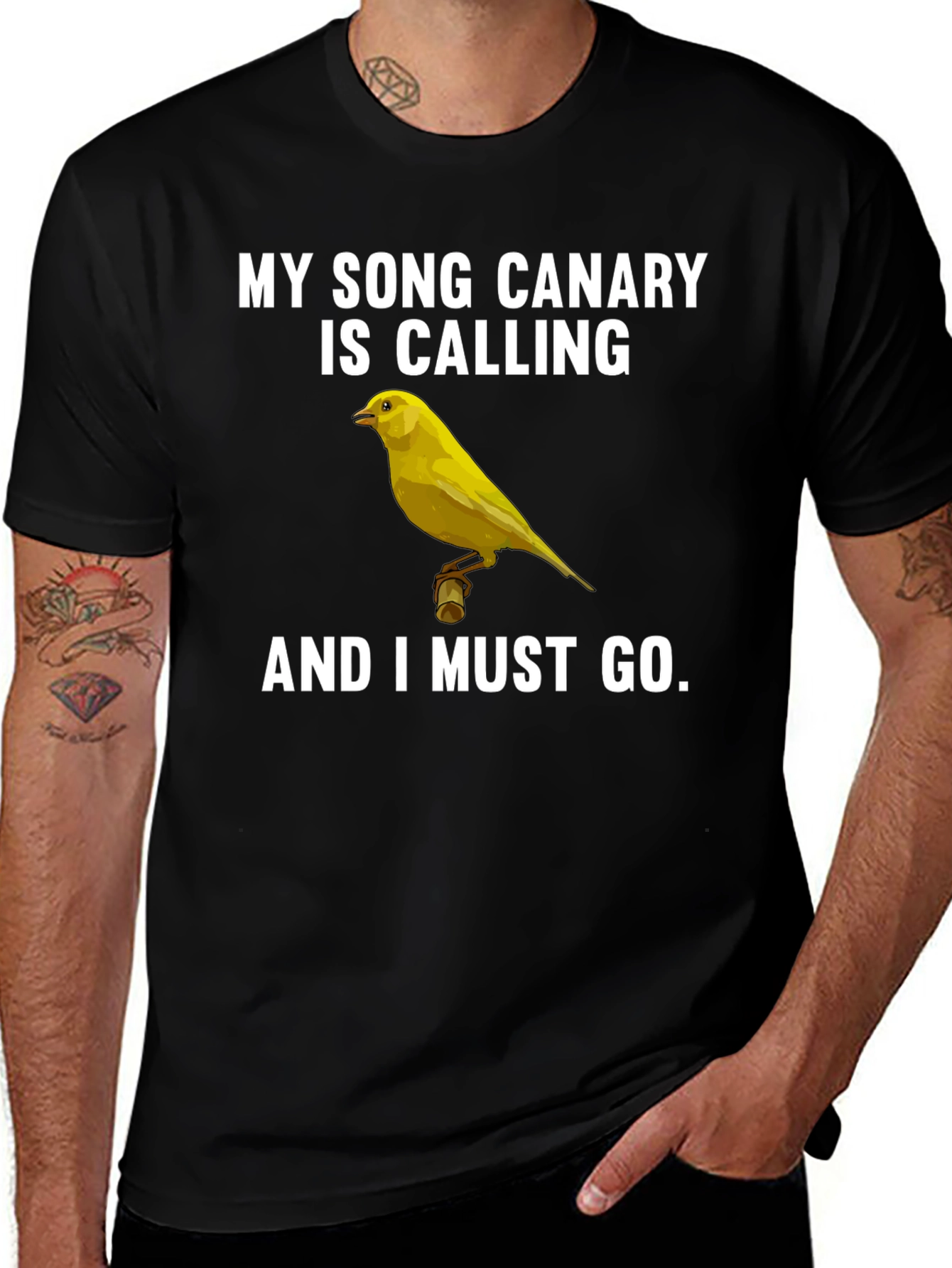 Variant 23 of Song Canary T-Shirt - I Must Go Bird Lover Tee