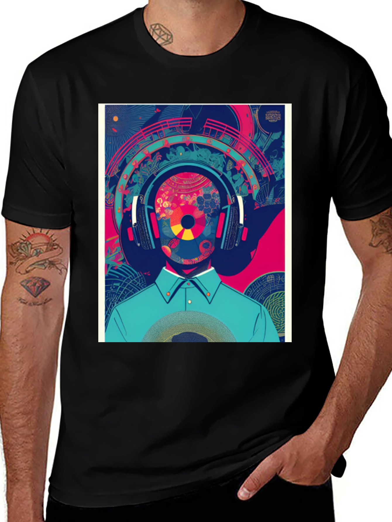 Variant 21 of Abstract Music Lover Graphic Tee