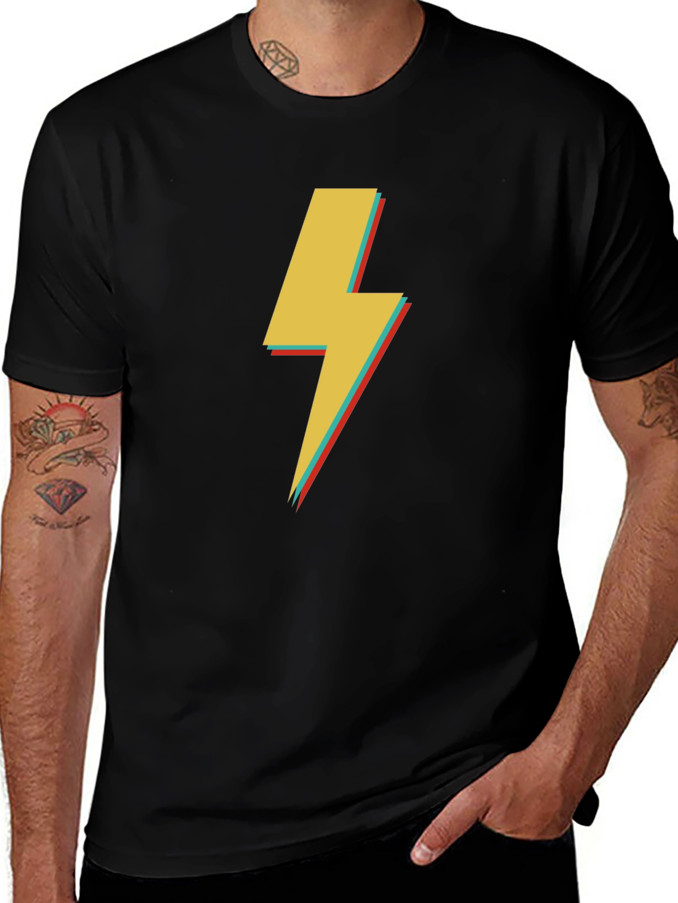 Variant 15 of Retro Bolt T-Shirt - Stylish Graphic Tee