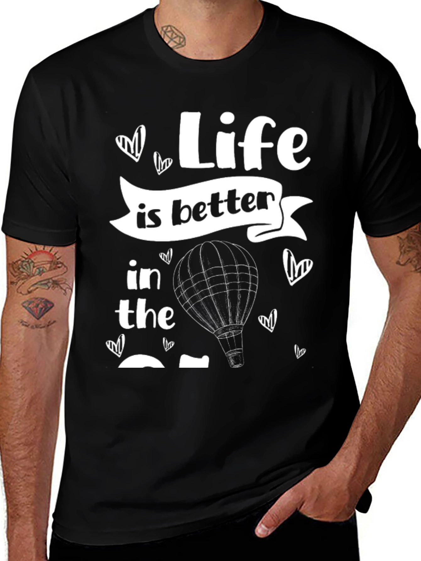 Life Is Better Hot Air Balloon T-Shirt