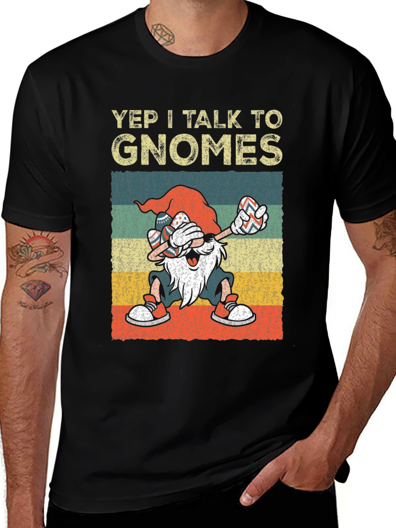 Variant 10 of Yep I Talk to Gnomes Graphic Tee