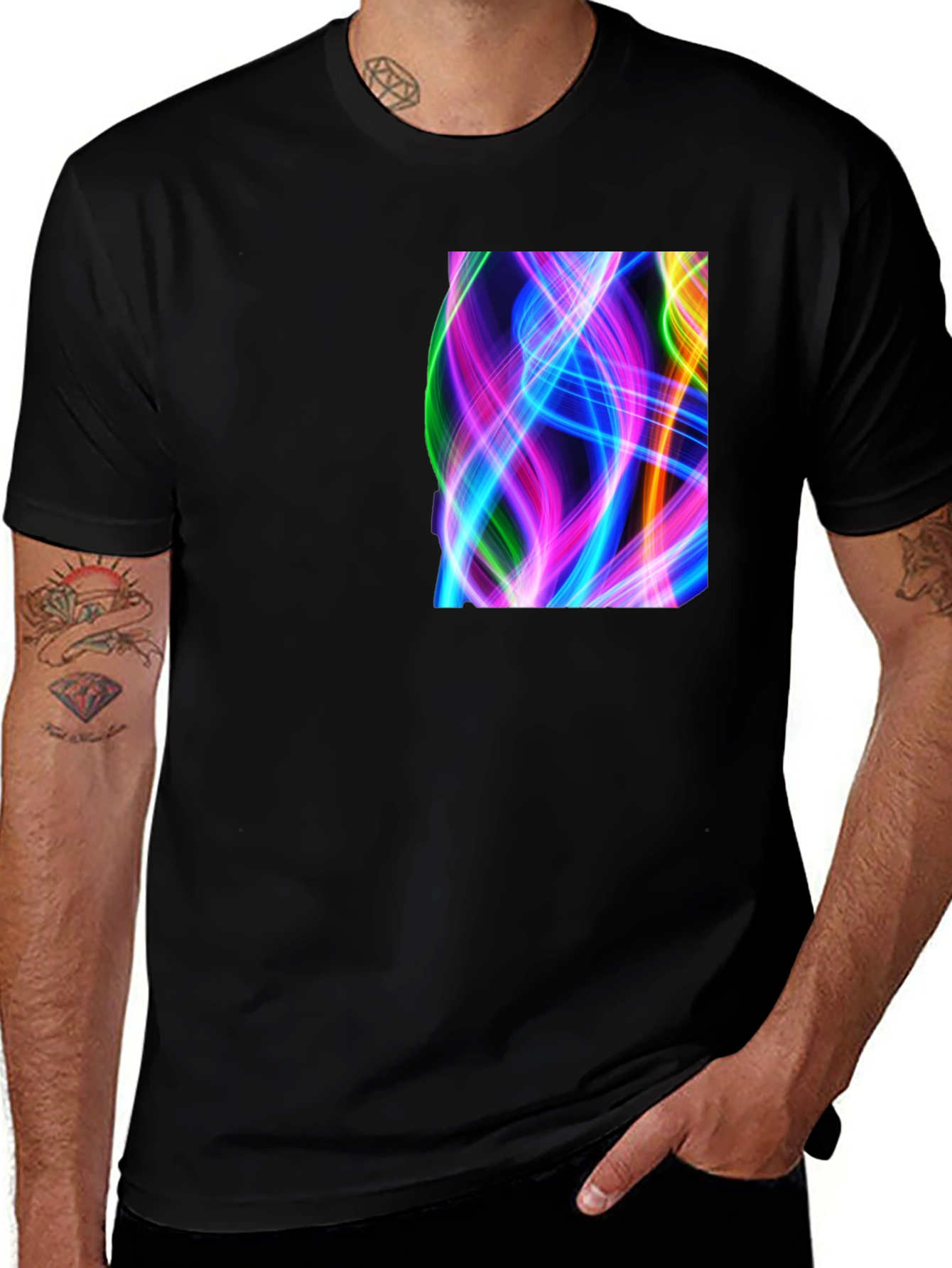 Variant 26 of Neon Light Wave T-Shirt