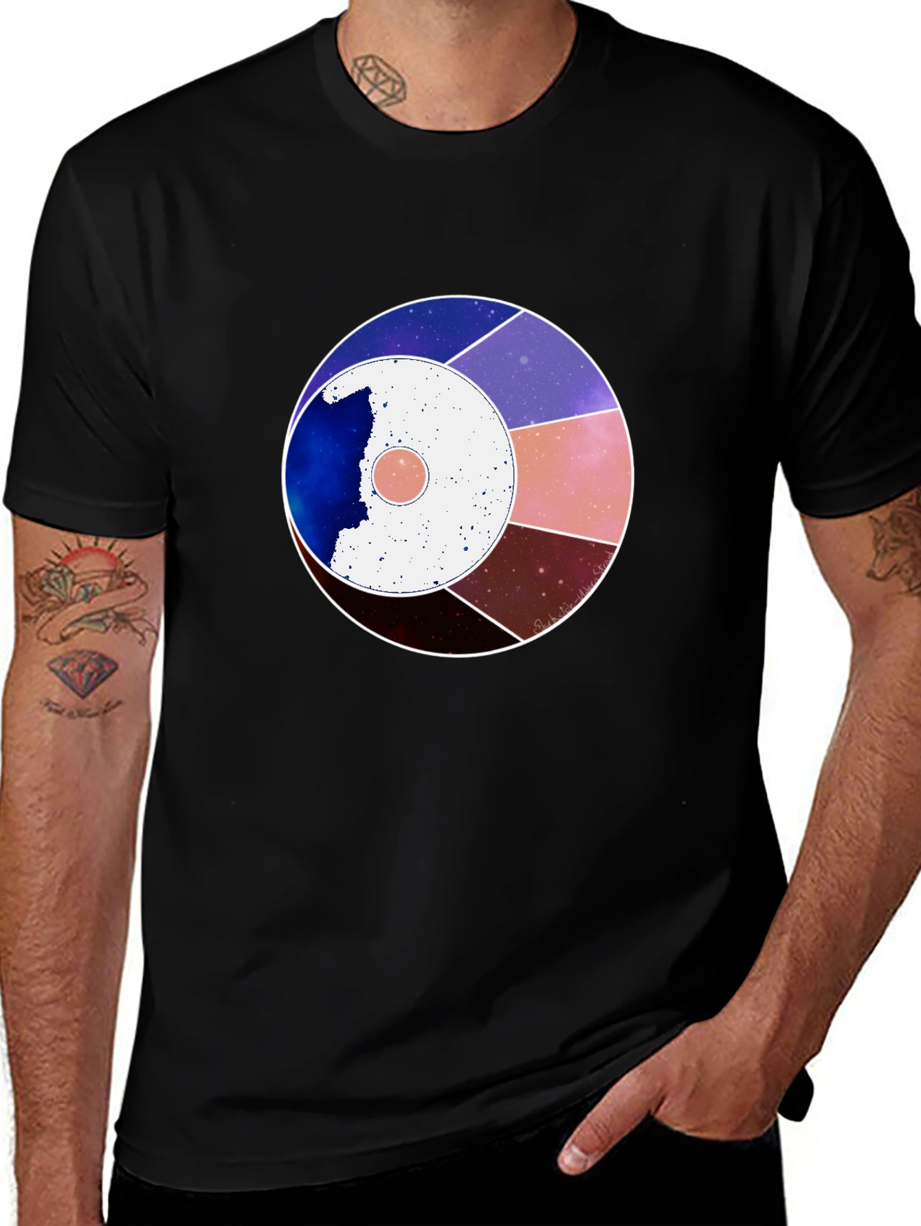 Variant 21 of Cosmic Slice T-Shirt - Stylish Graphic Tee