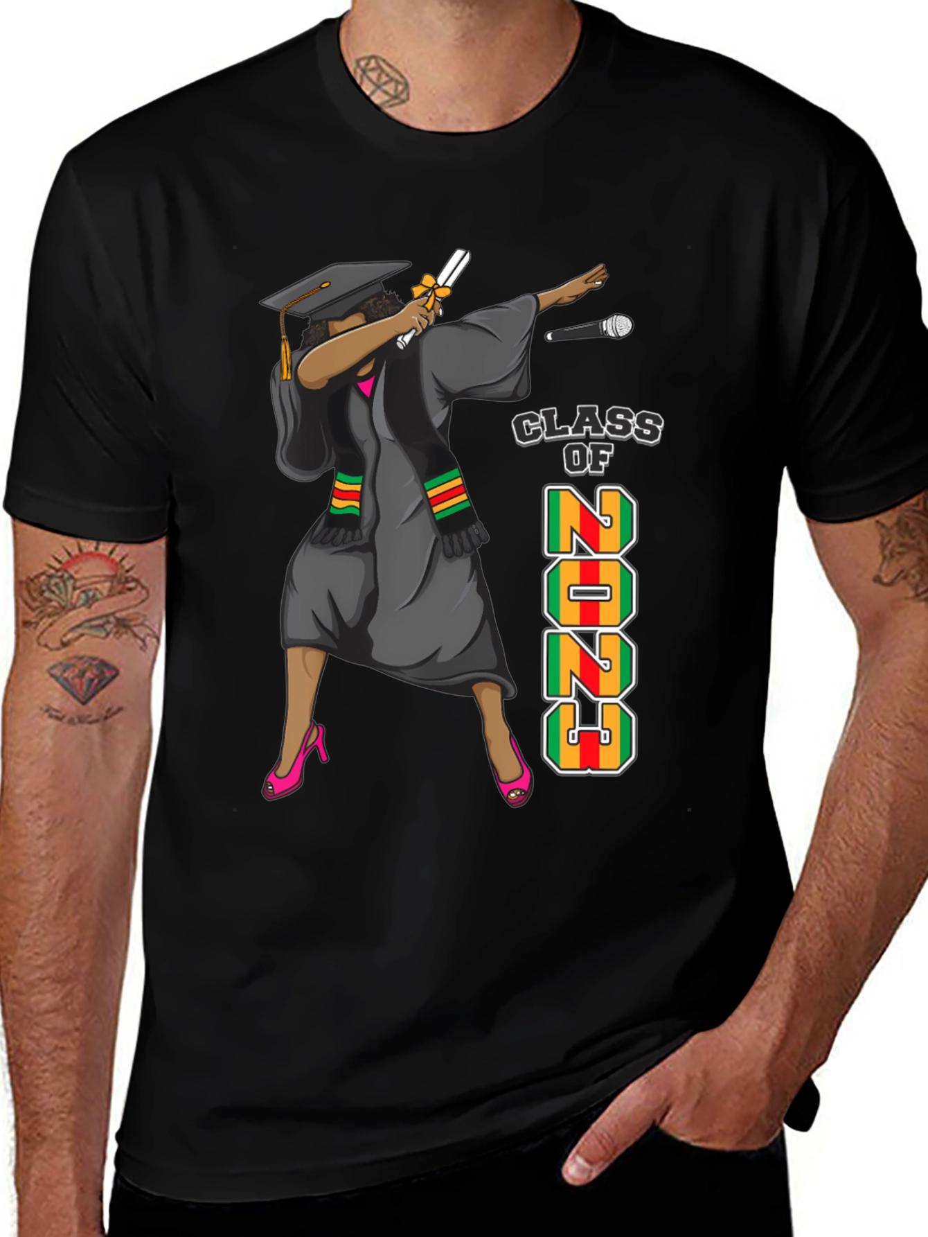 Variant 28 of Class of 2023 Graduation Dabbing T-Shirt