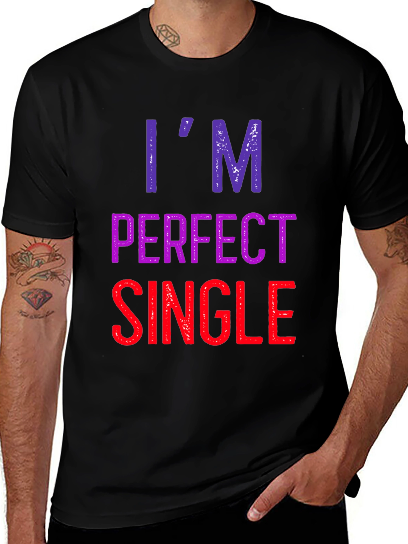 Variant 17 of I'm Perfect Single Graphic Tee
