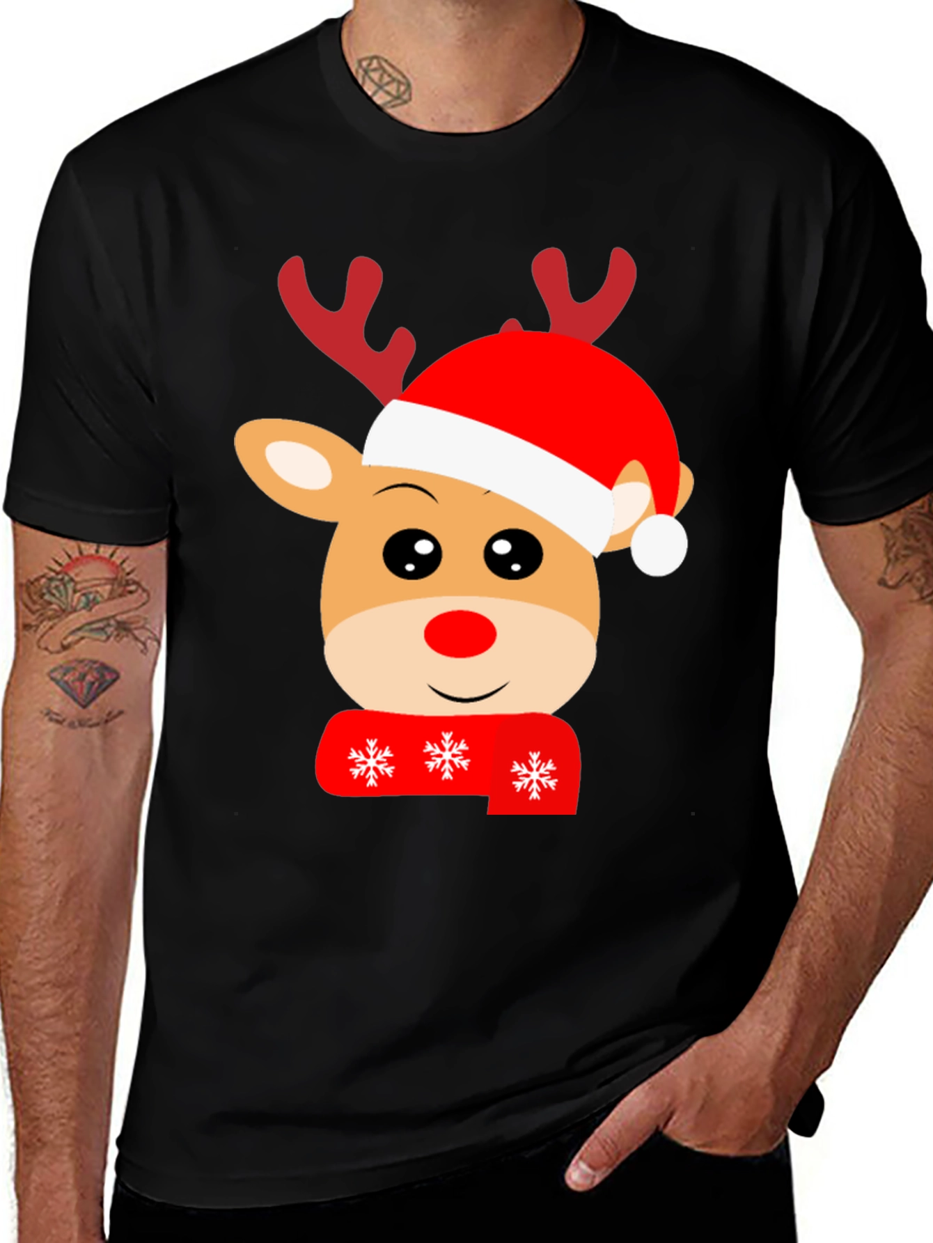 Festive Reindeer Christmas T-Shirt