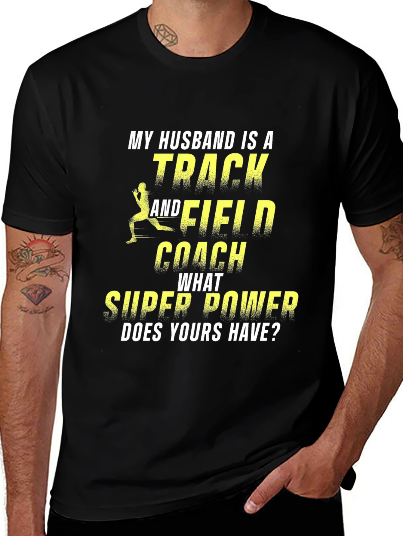 Variant 30 of Track & Field Coach Husband T-Shirt
