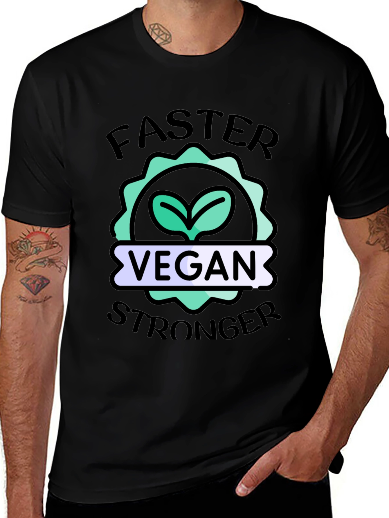 Variant 24 of Vegan Stronger Faster T-Shirt