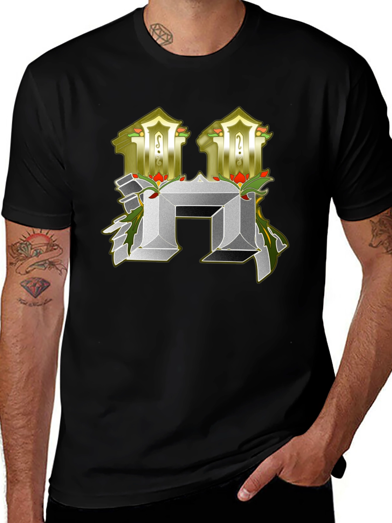 Abstract H Letter T-Shirt