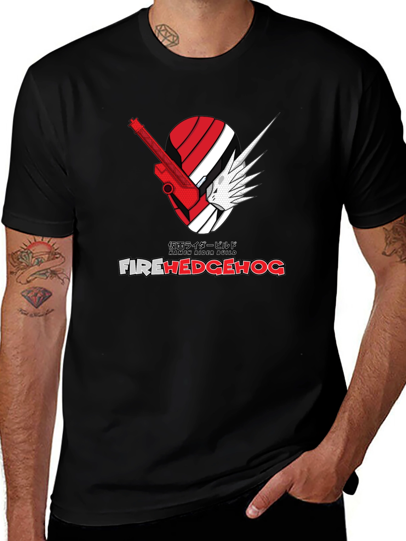 Variant 5 of Fire Hedgehog Graphic T-Shirt