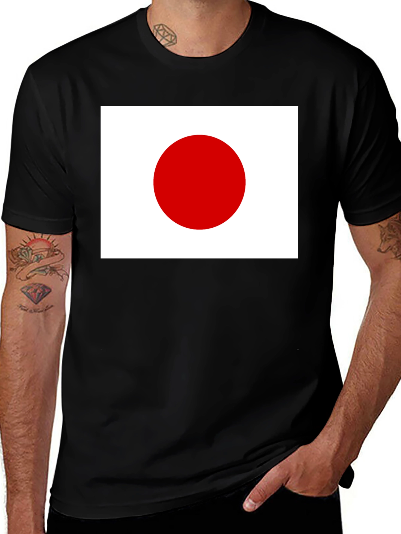 Variant 10 of Japan Flag T-Shirt -  Comfortable Casual Wear