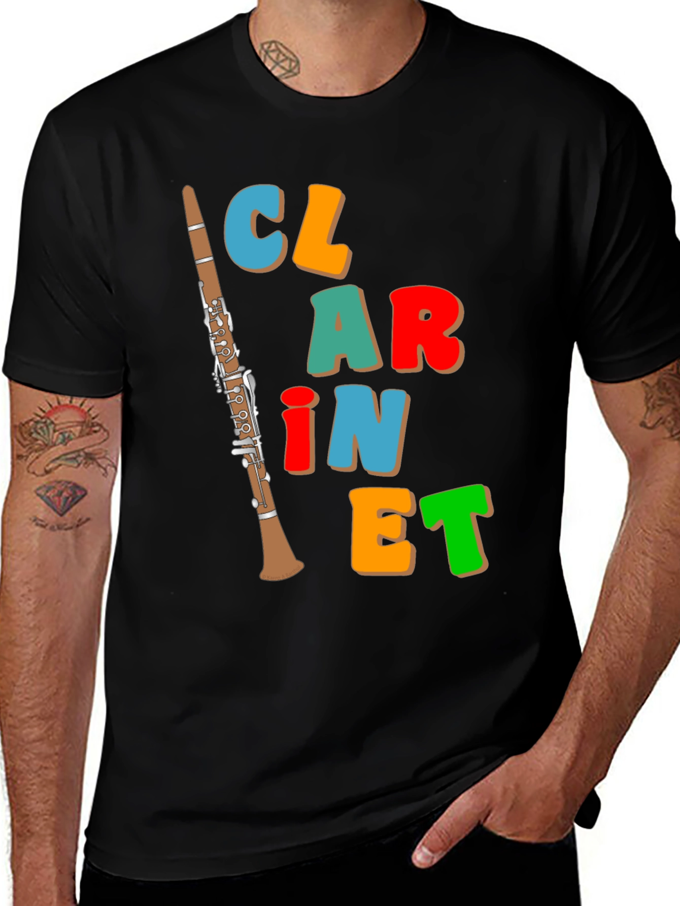 Variant 24 of Clarinet T-Shirt Colorful Music Tee