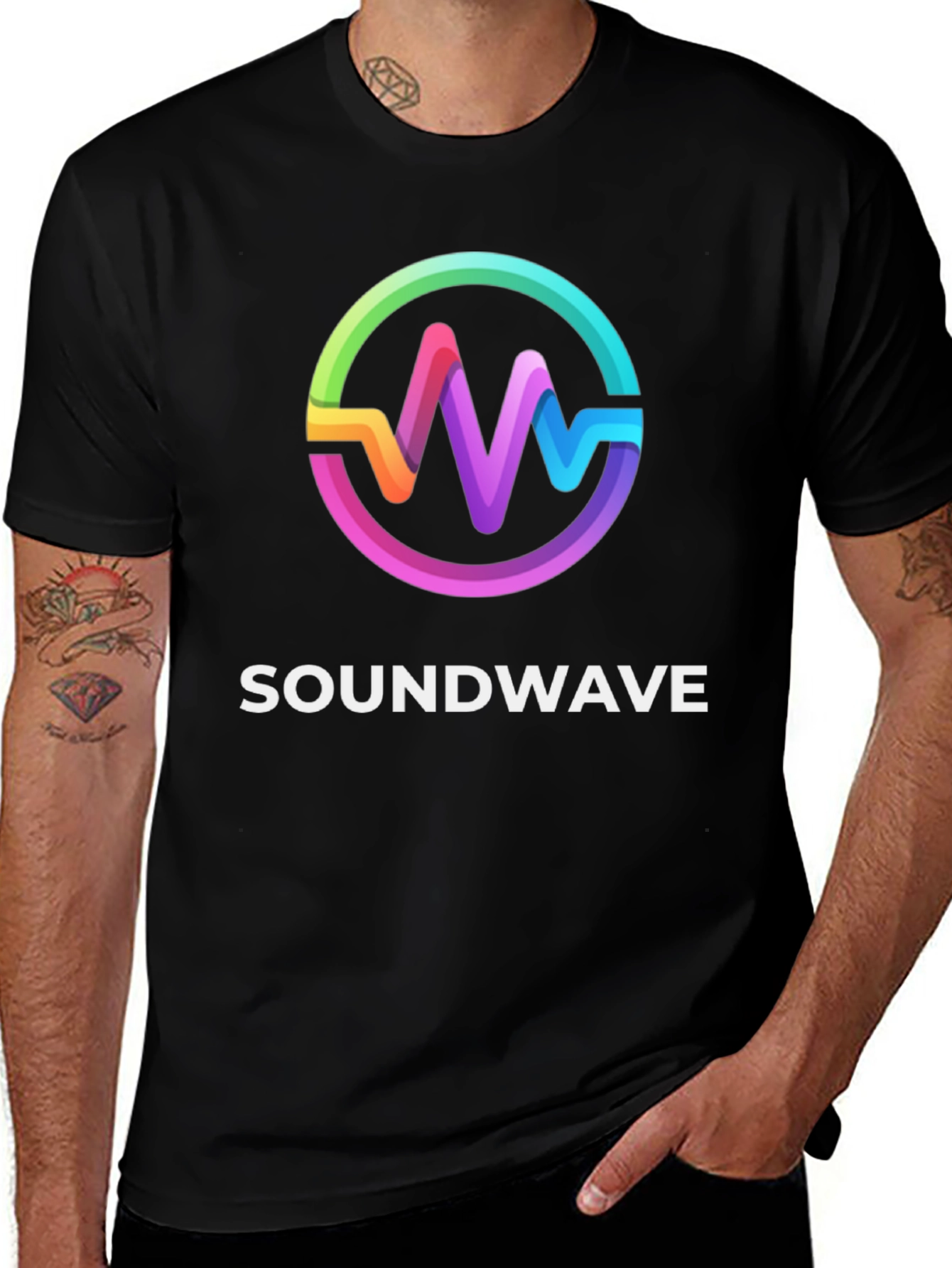 Variant 30 of Soundwave Black Graphic Tee