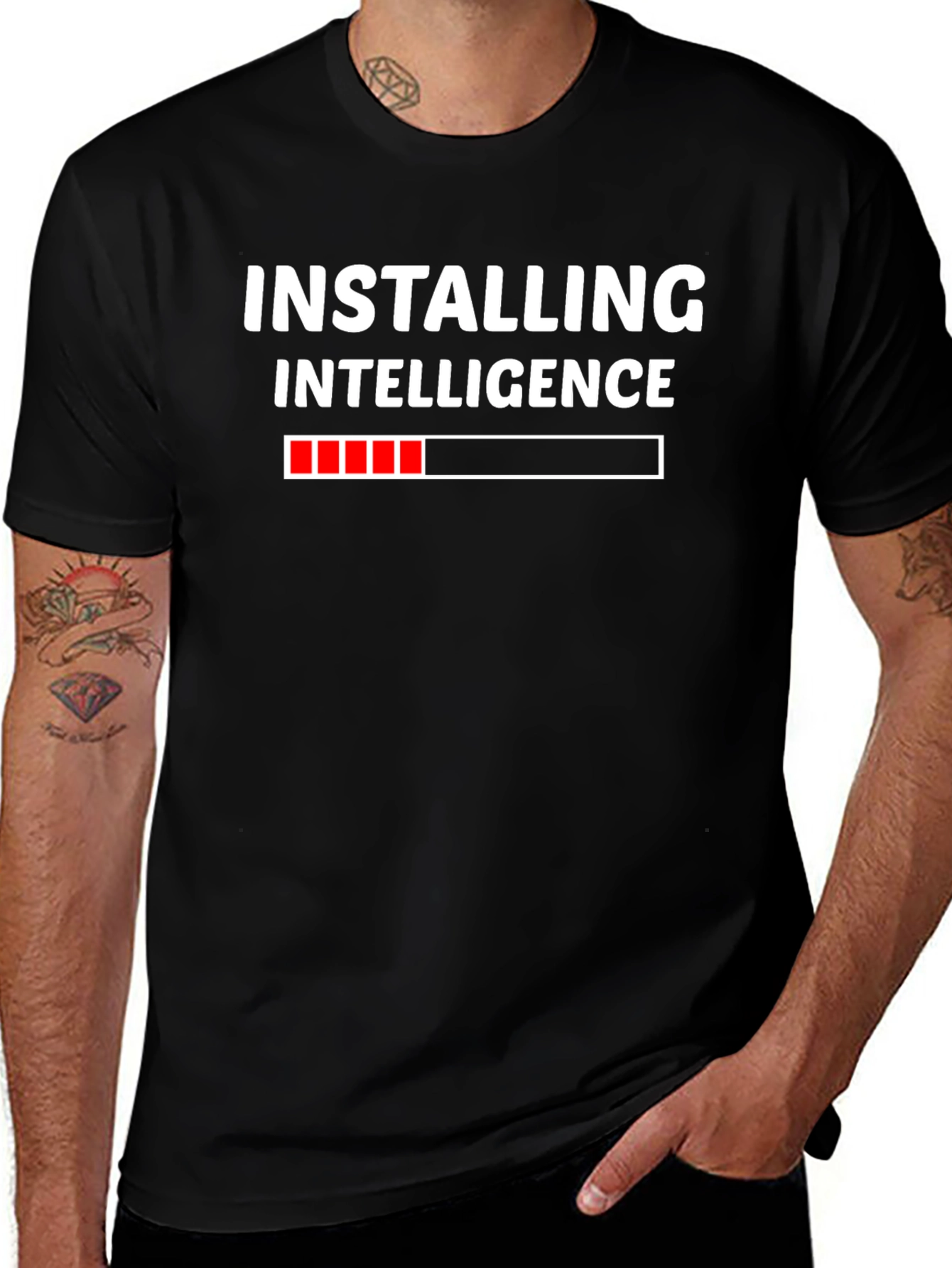 Variant 16 of Installing Intelligence Funny Graphic T-Shirt