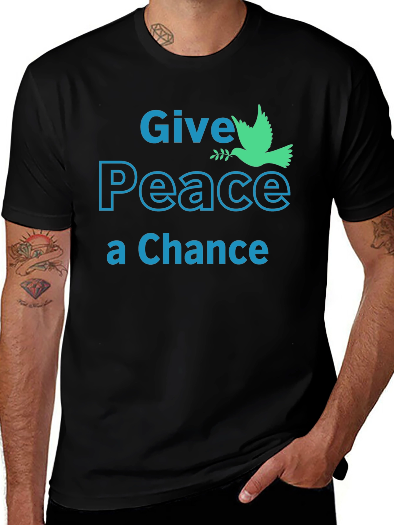 Variant 19 of Give Peace a Chance Graphic T-Shirt