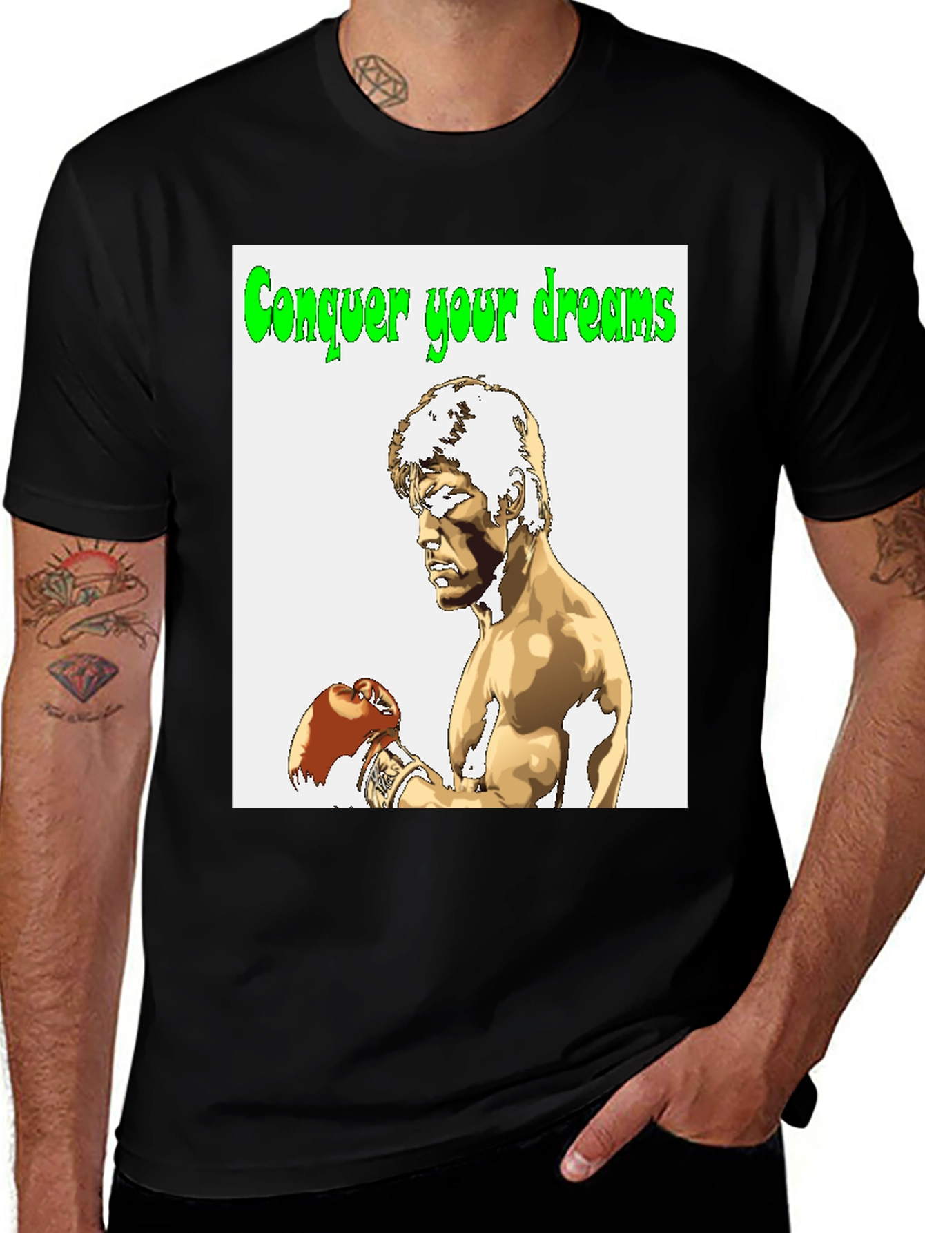 Variant 11 of Conquer Your Dreams Graphic Tee - Rocky Inspired T-Shirt