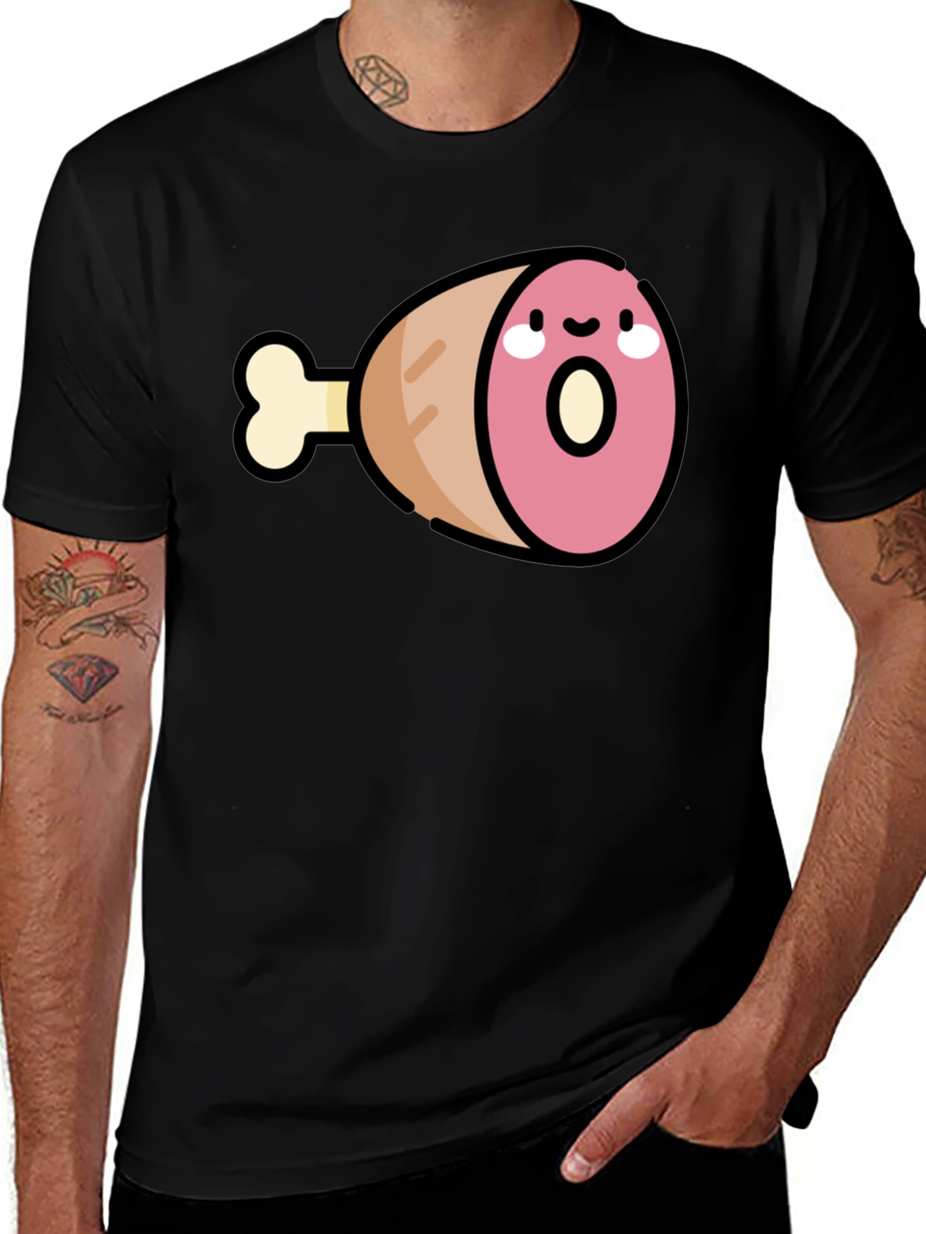 Variant 29 of Funny Ham Leg Graphic Tee