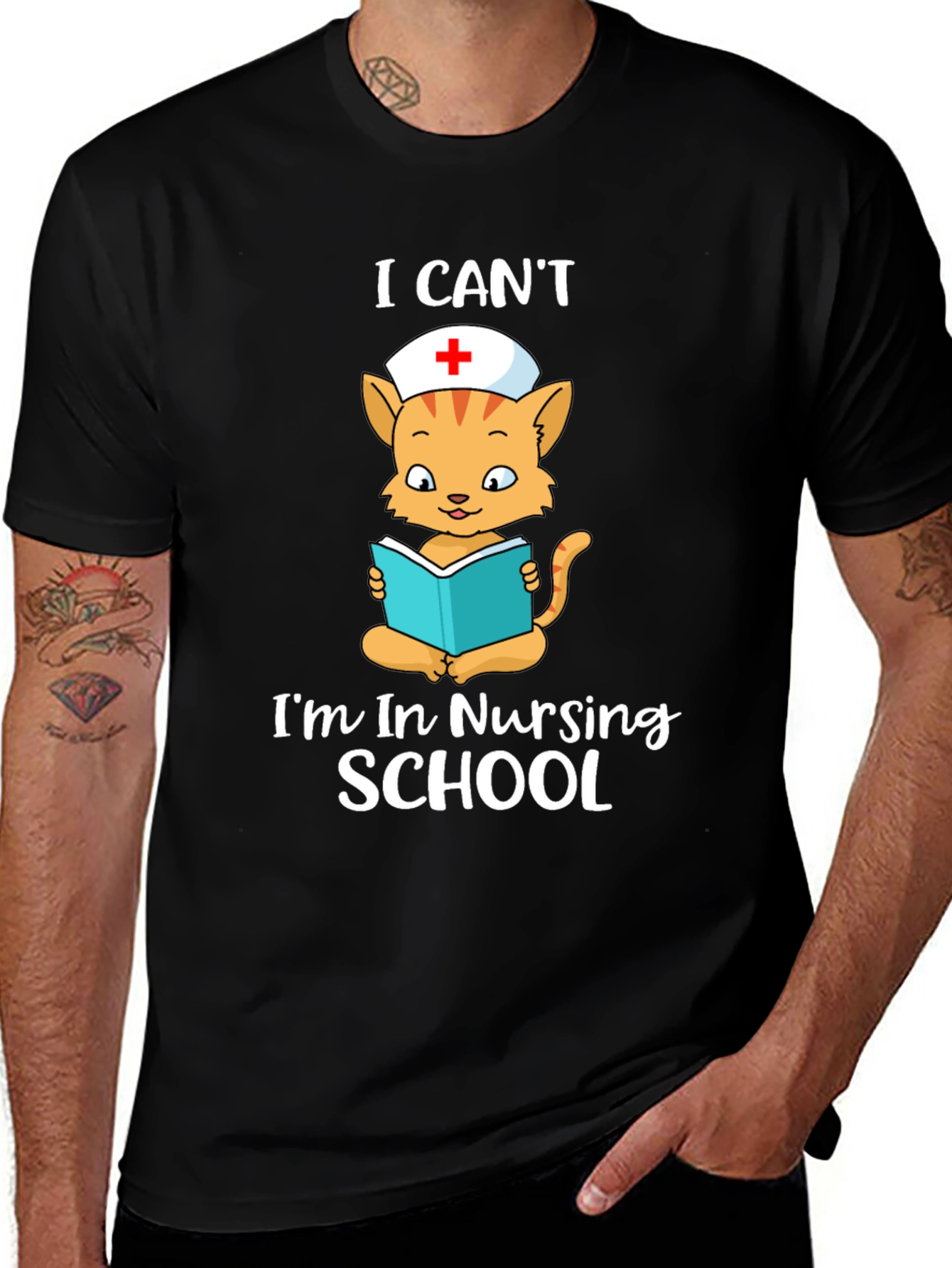 Nursing School Cat T-Shirt