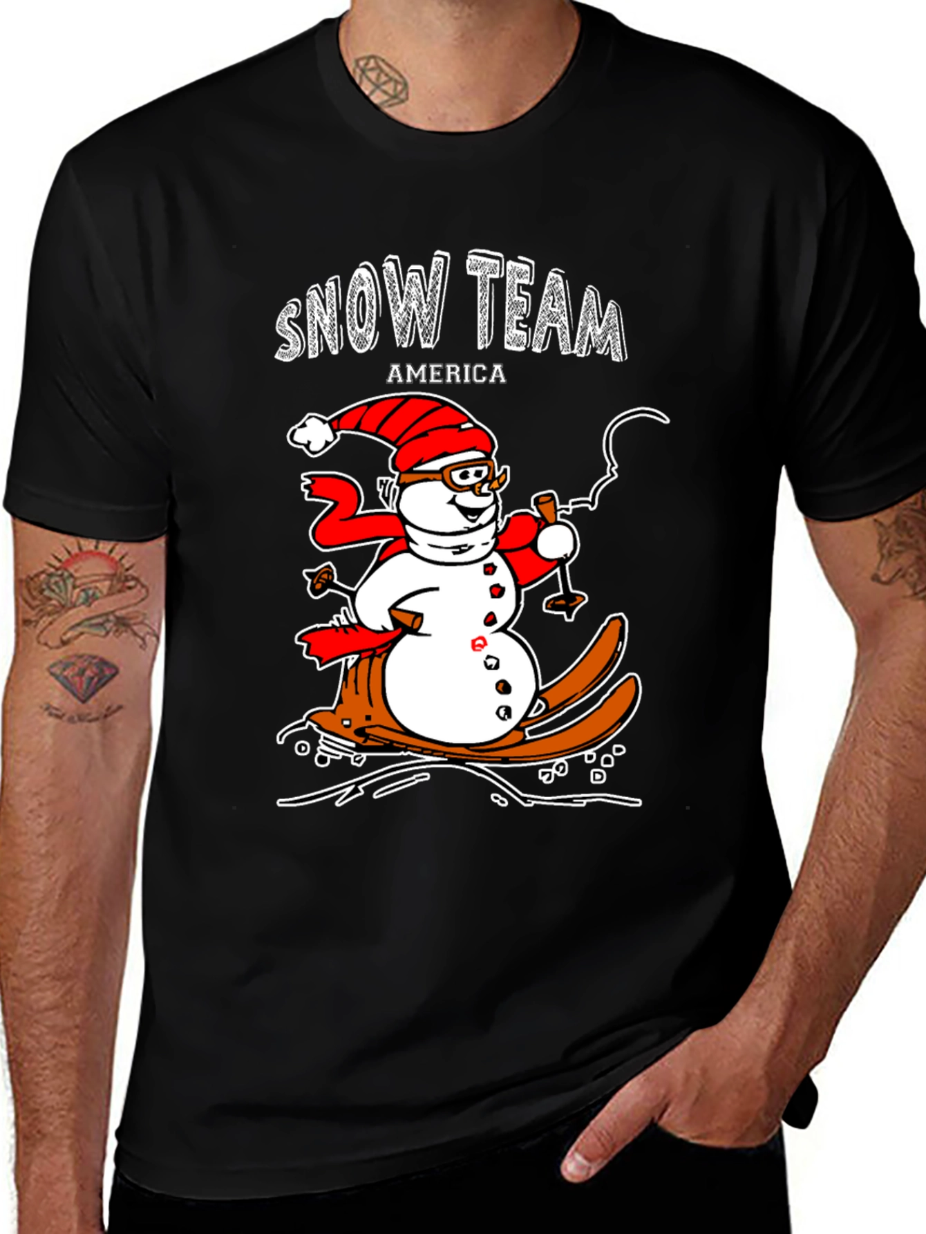 Variant 25 of Snow Team America Novelty Graphic Tee