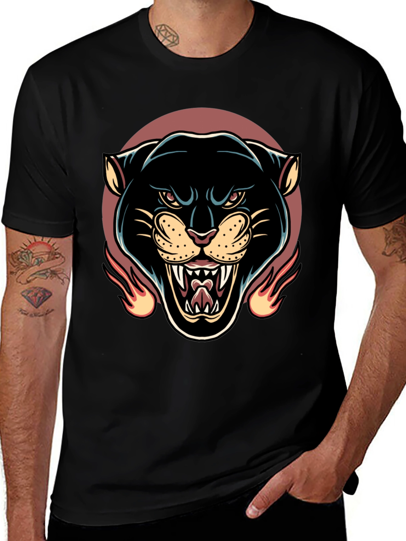 Variant 14 of Black Panther Graphic Tee - Men's Fashion