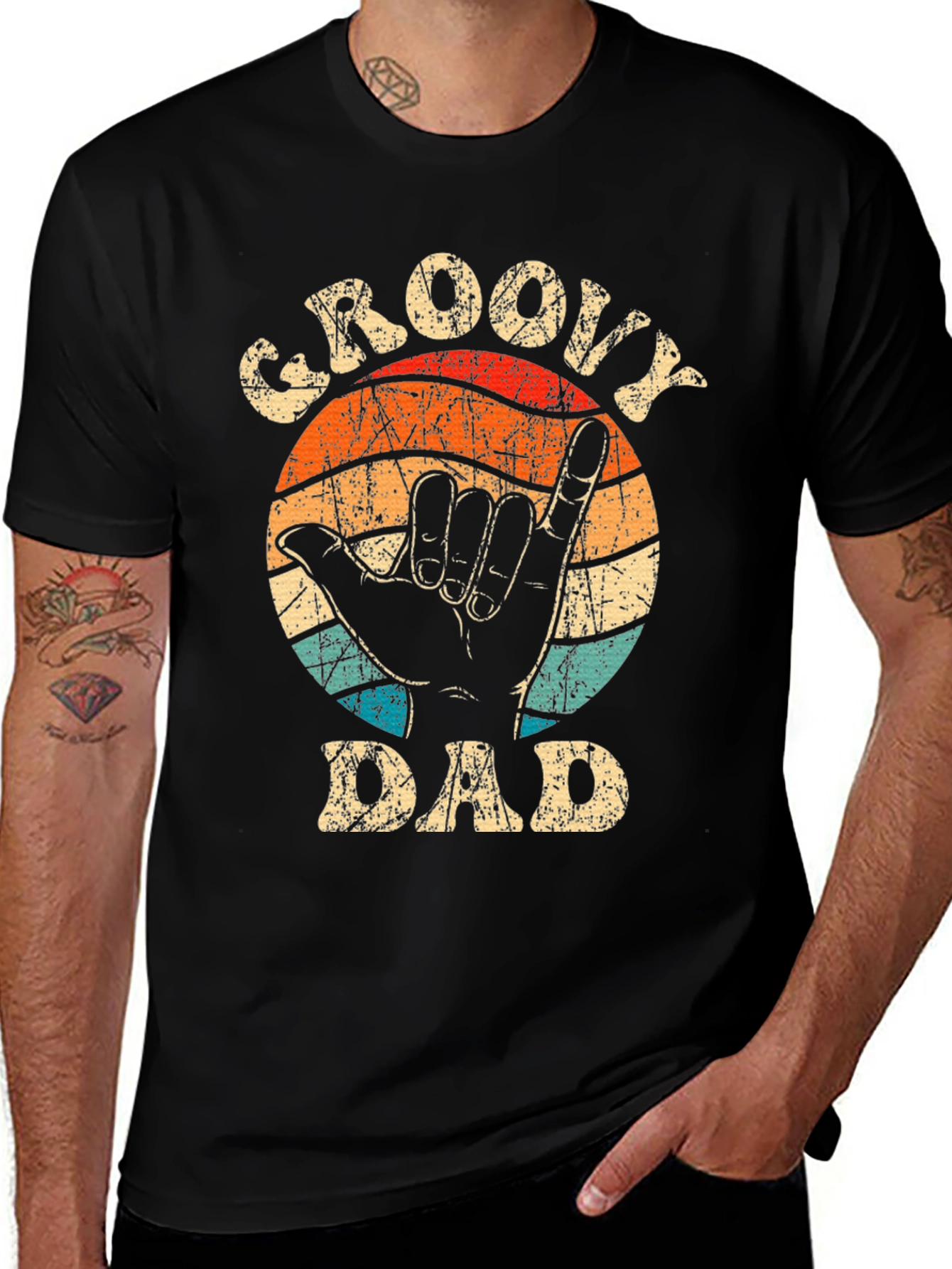 Variant 23 of Groovy Dad T-Shirt