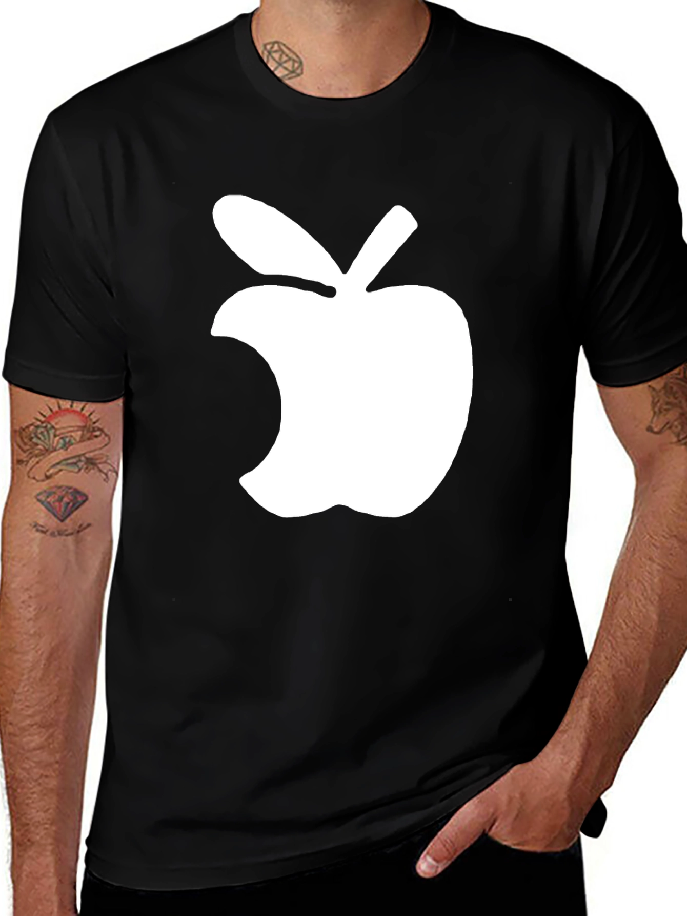 Variant 22 of Apple Logo Graphic Tee - Stylish Casual Wear