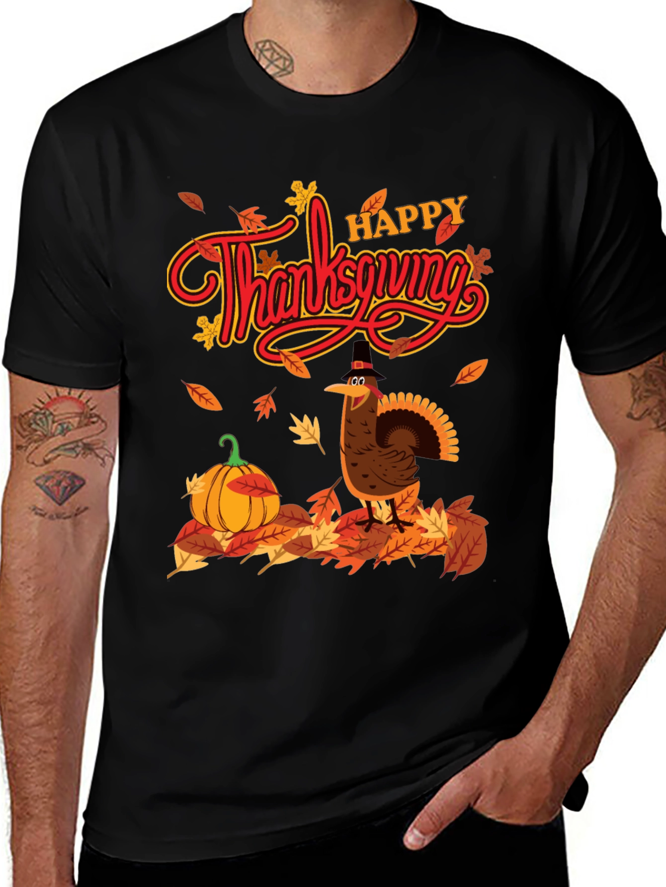 Variant 17 of Thanksgiving Turkey Graphic T-Shirt