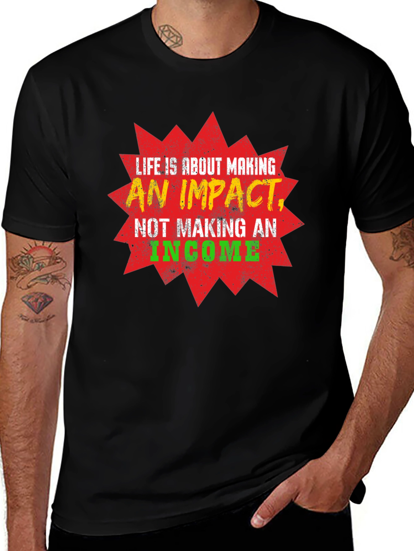 Variant 9 of Impactful Life T-Shirt - Motivational Tee