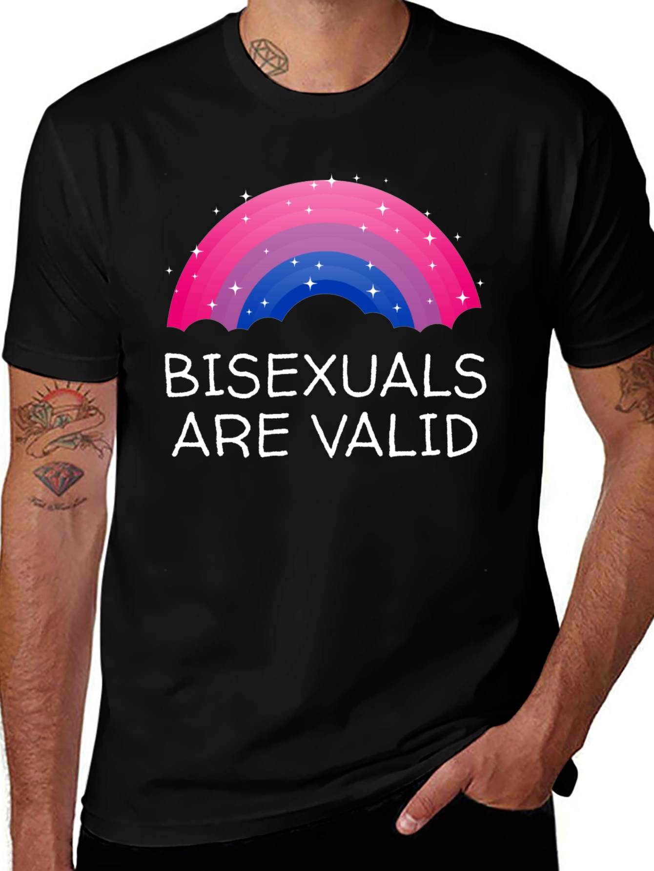 Variant 11 of Bisexuals Are Valid Rainbow Pride T-Shirt