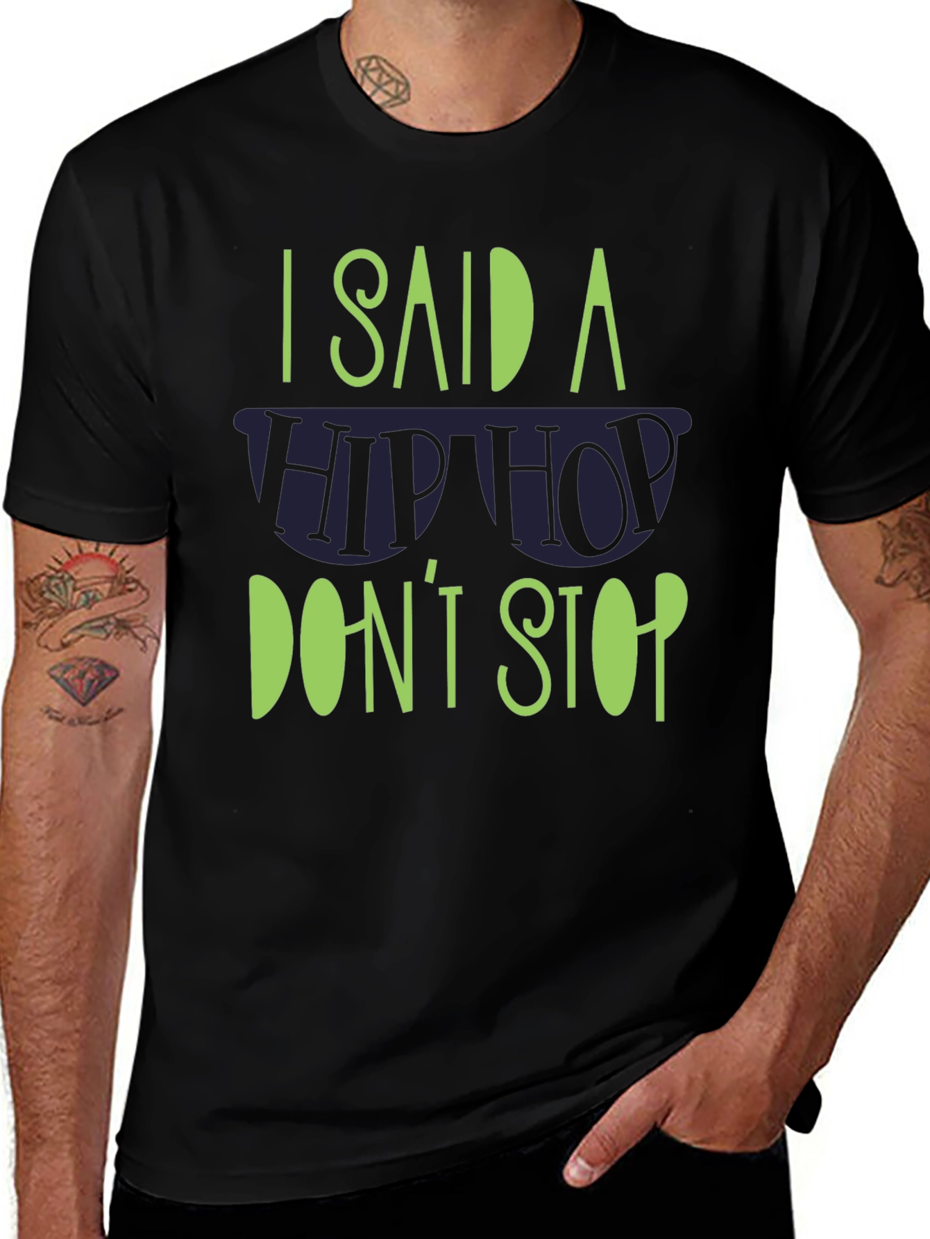 Variant 25 of Hip Hop Don't Stop Graphic T-Shirt