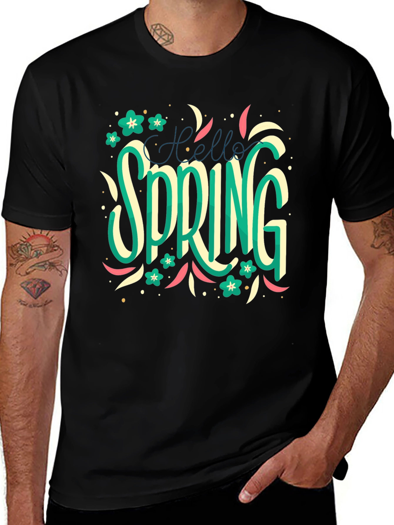Variant 19 of Hello Spring T-Shirt: Floral Season Style