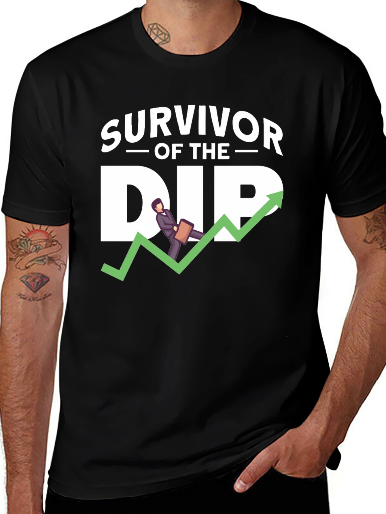 Survivor of the Dip Black T-Shirt