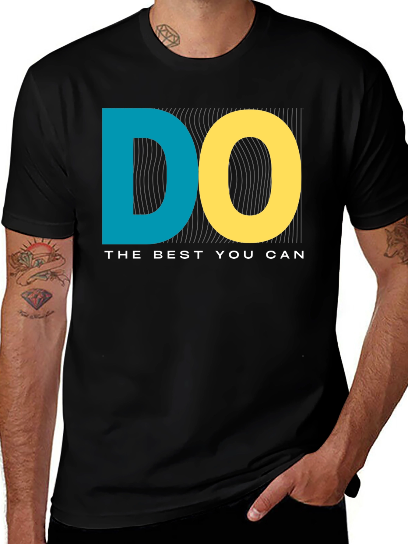 Variant 18 of Motivational T-Shirt - Do Your Best Graphic Tee